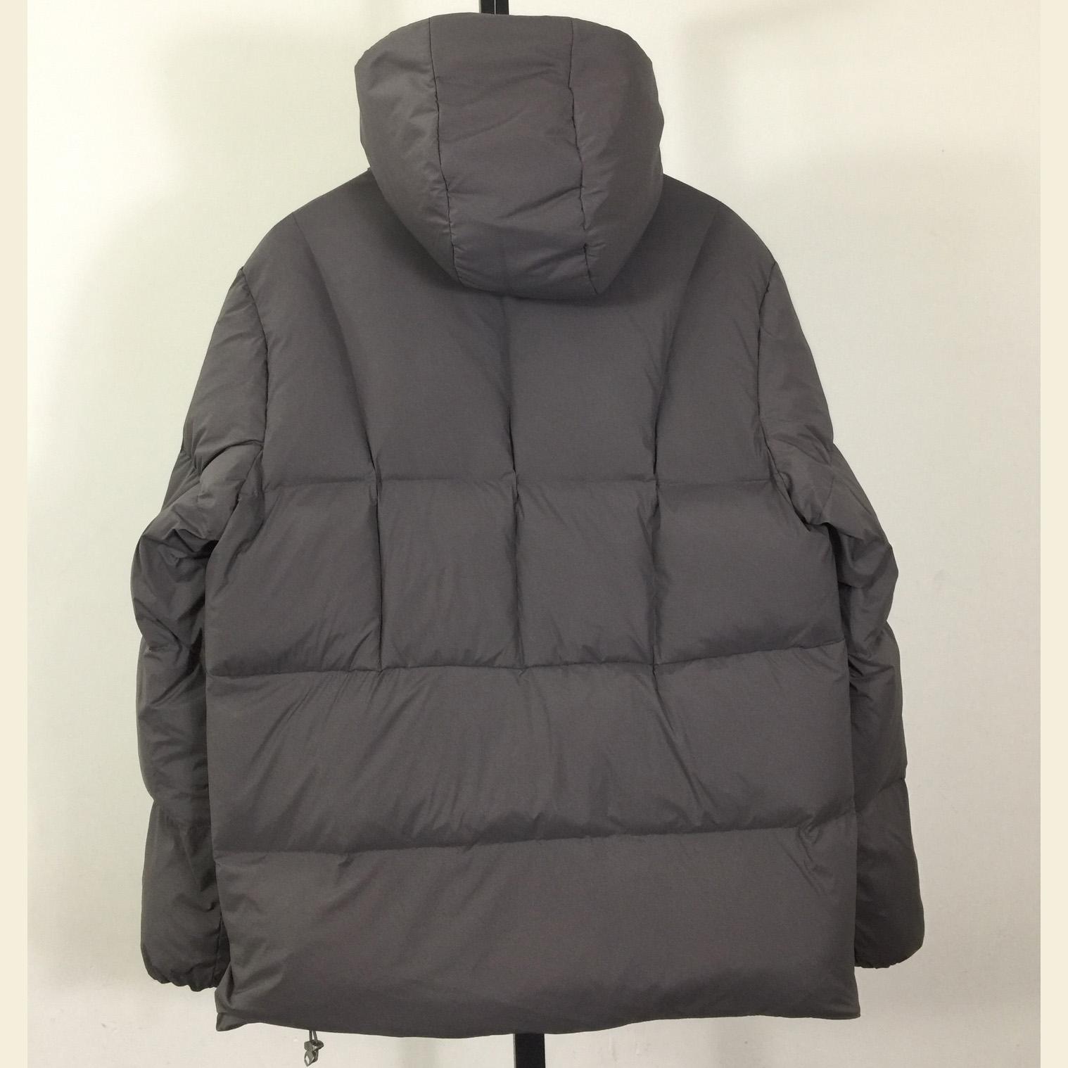 Moncler Fusain Hooded Short Down Jacket - DesignerGu