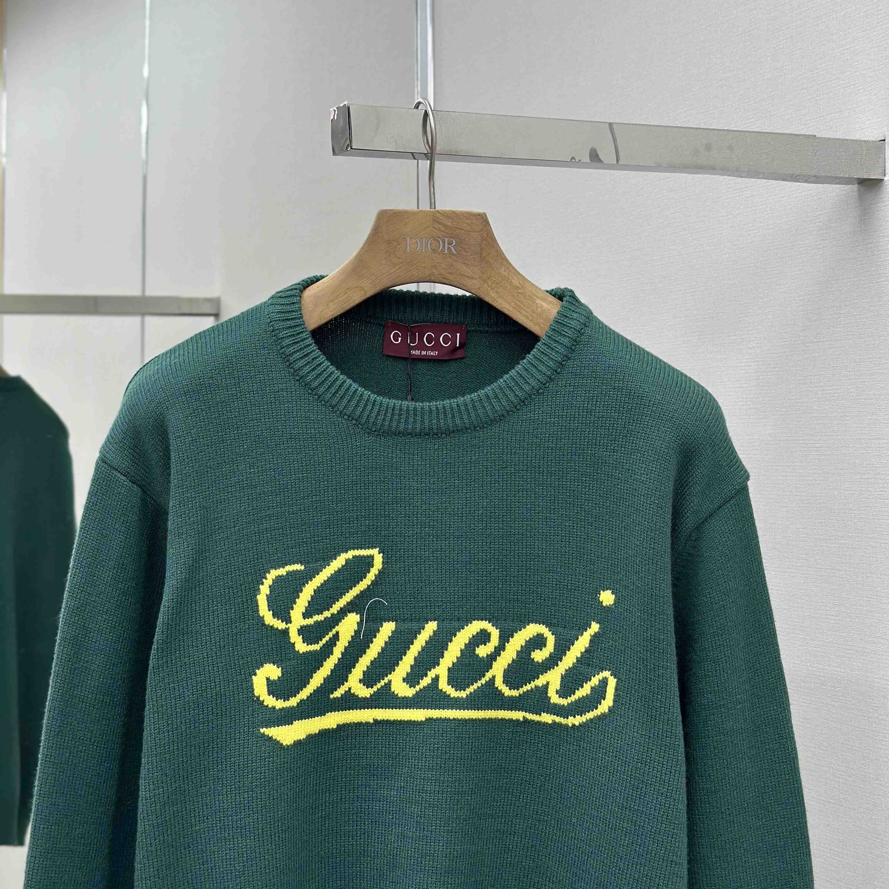 Gucci Knit Wool Sweater With Intarsia - DesignerGu