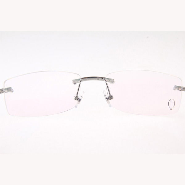 Cartier CT_3524012 White Mix Black Buffalo Eyeglasses In Silver - DesignerGu