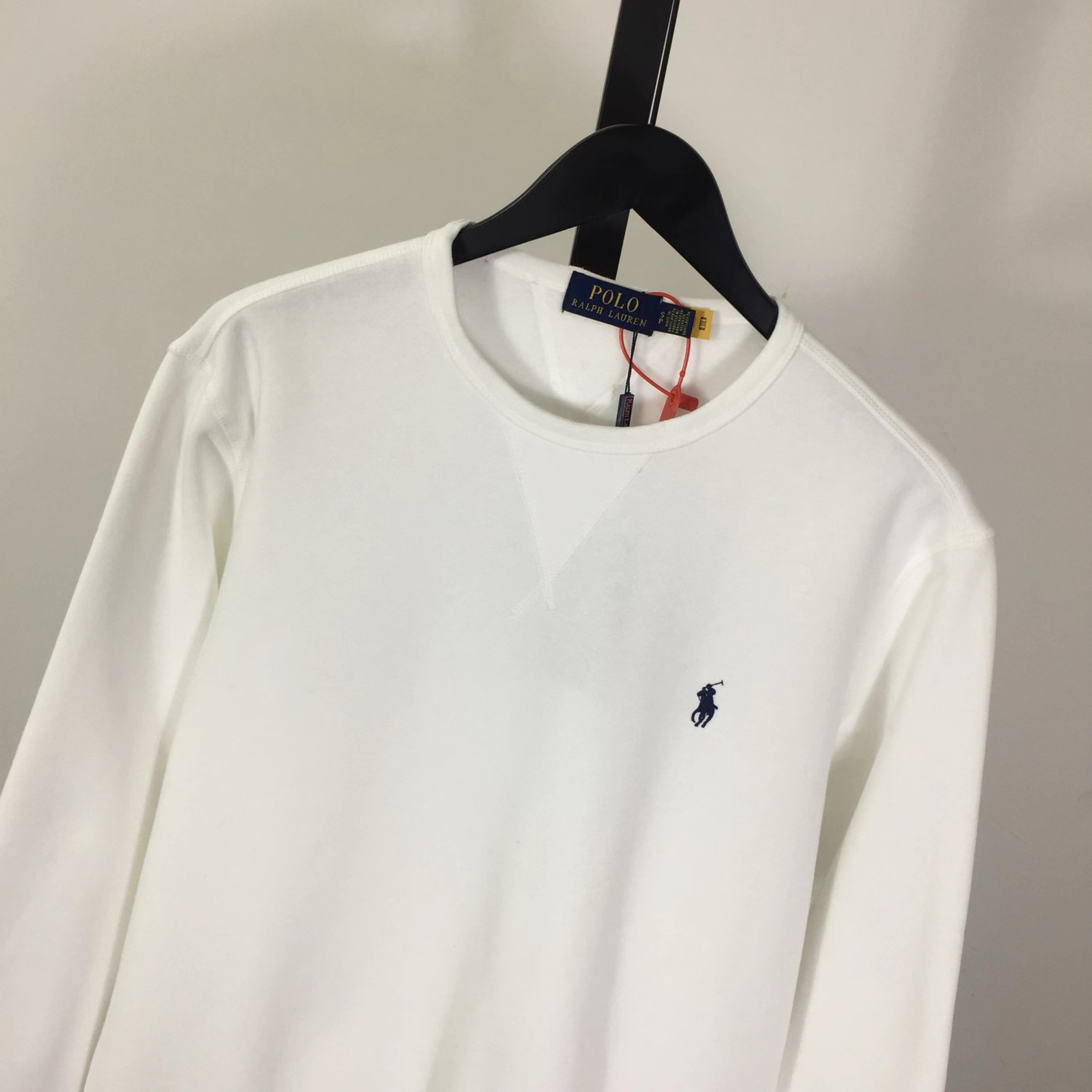 Ralph Lauren White Cotton-blend Crewneck - DesignerGu