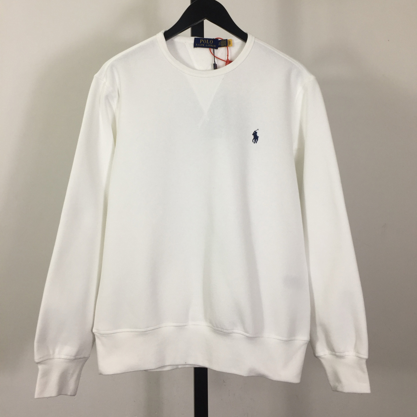 Ralph Lauren White Cotton-blend Crewneck - DesignerGu