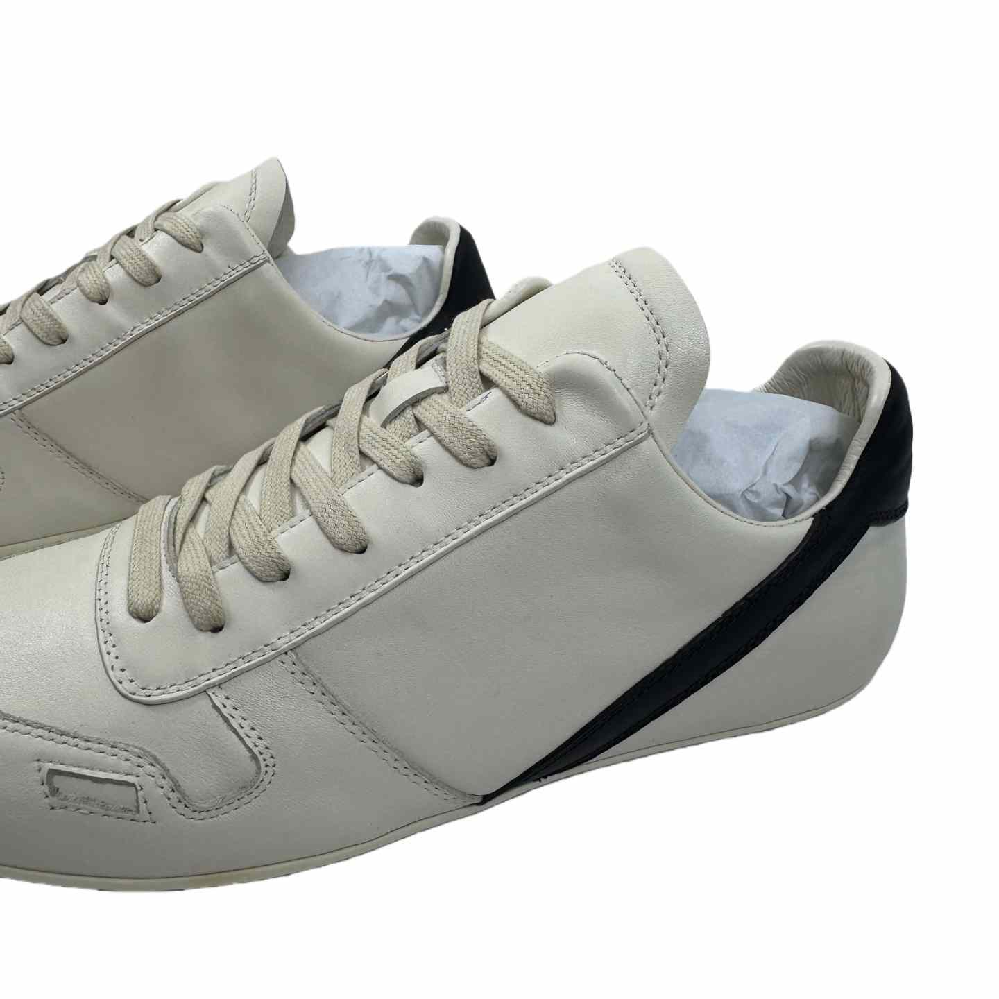 Rick Owens Minimal Sneak Leather Panel Sneakers - DesignerGu