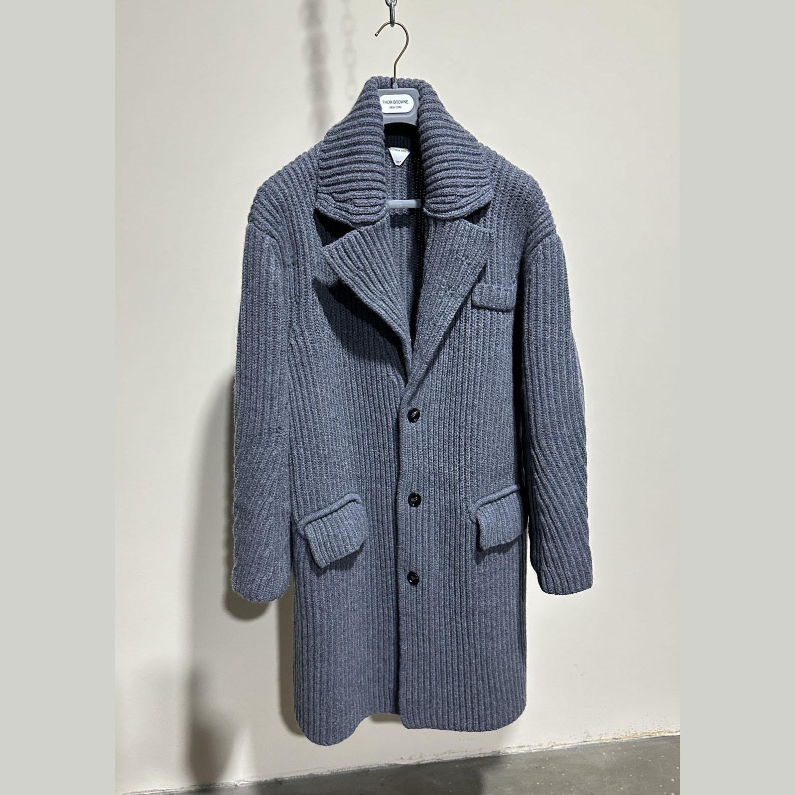 Bottega Veneta Felted Wool Knitted Coat - DesignerGu
