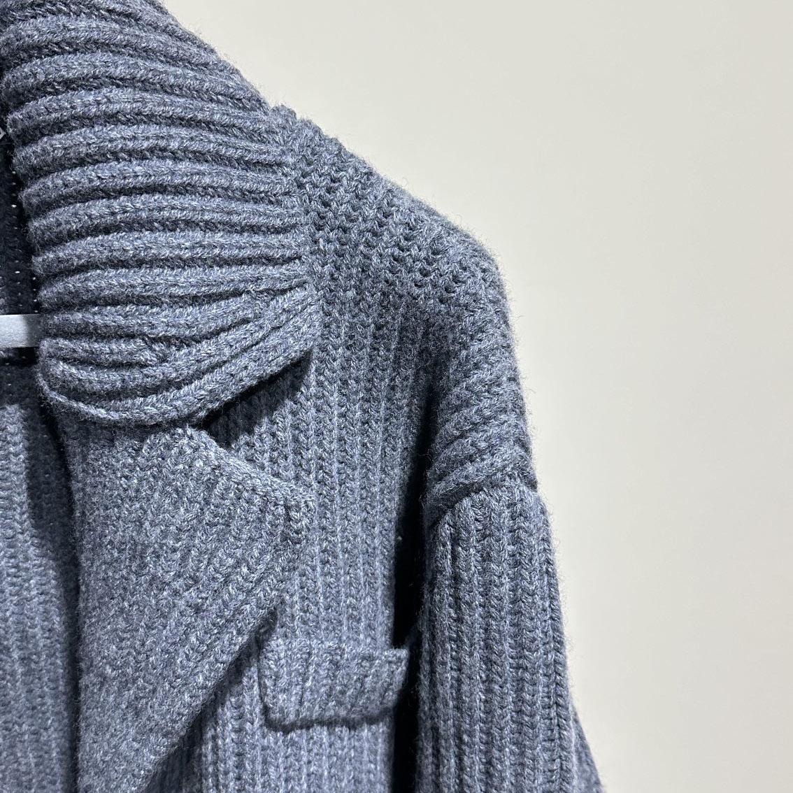 Bottega Veneta Felted Wool Knitted Coat - DesignerGu