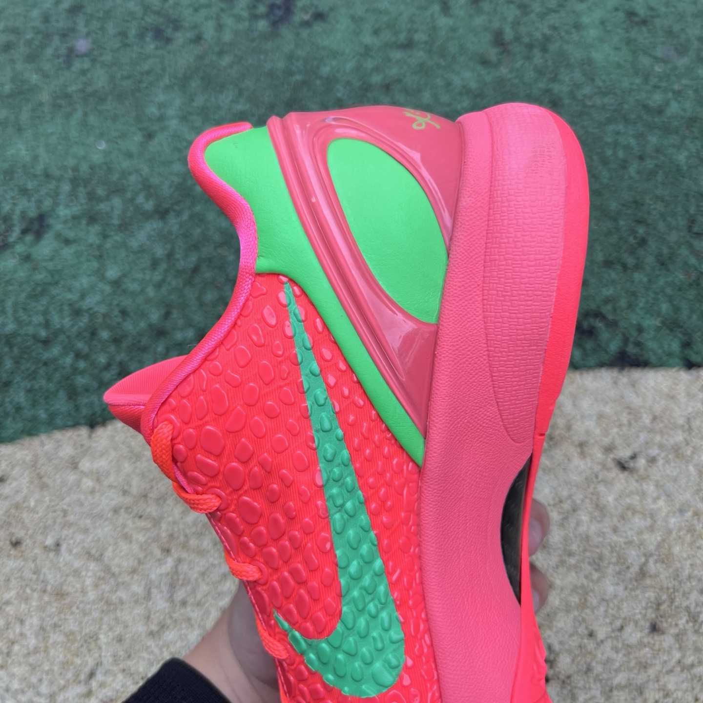 Nike Zoom Kobe 6 Protro “Reverse All-Star” Custom Basketball Shoes Red/Green  - DesignerGu