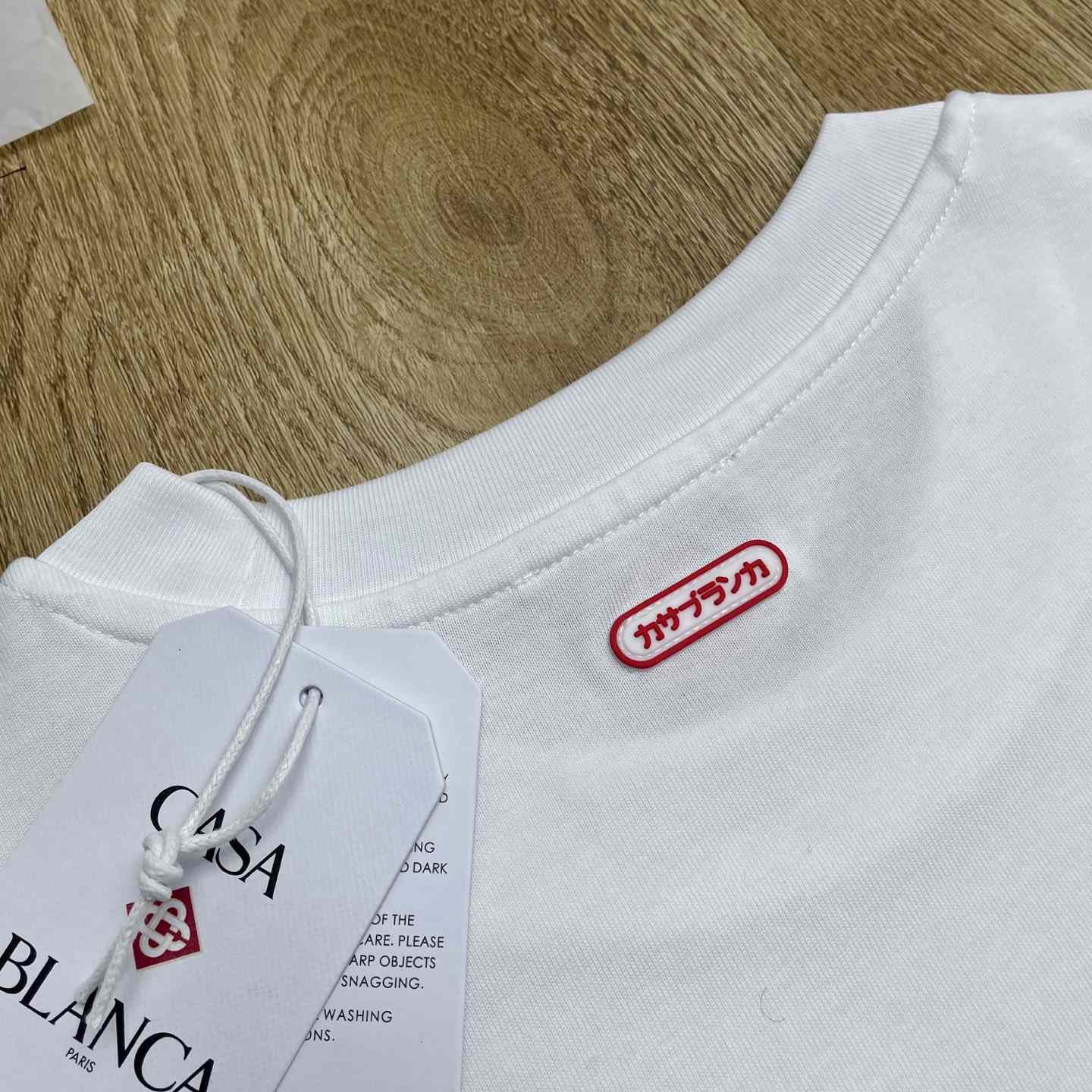 Casablanca Logo-patch Cotton T-shirt   C1076 - DesignerGu