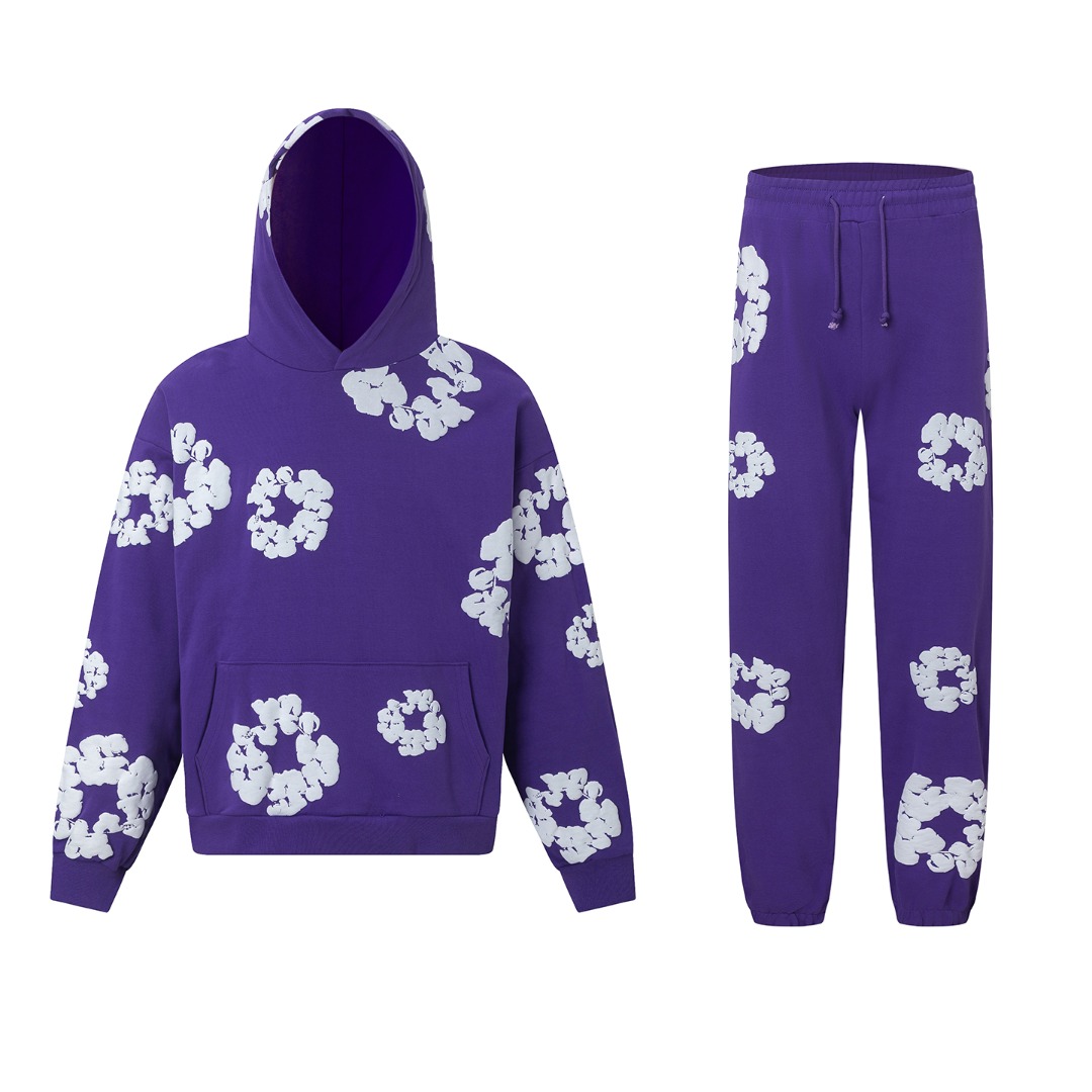 Denim Tears Cotton Hoodie And Sweatpant - DesignerGu