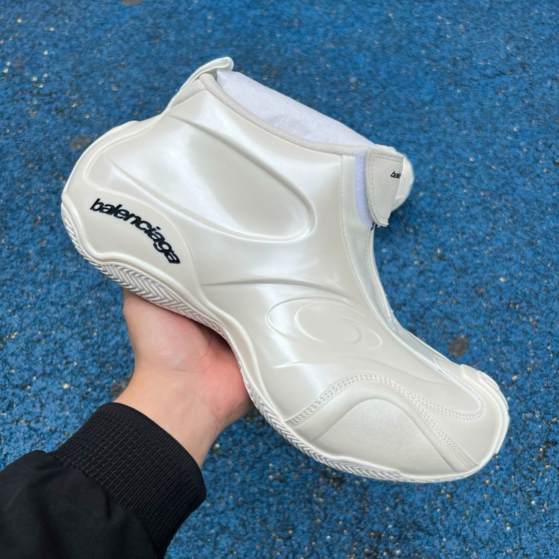 Balenciaga Basketball Sneaker In White  - DesignerGu