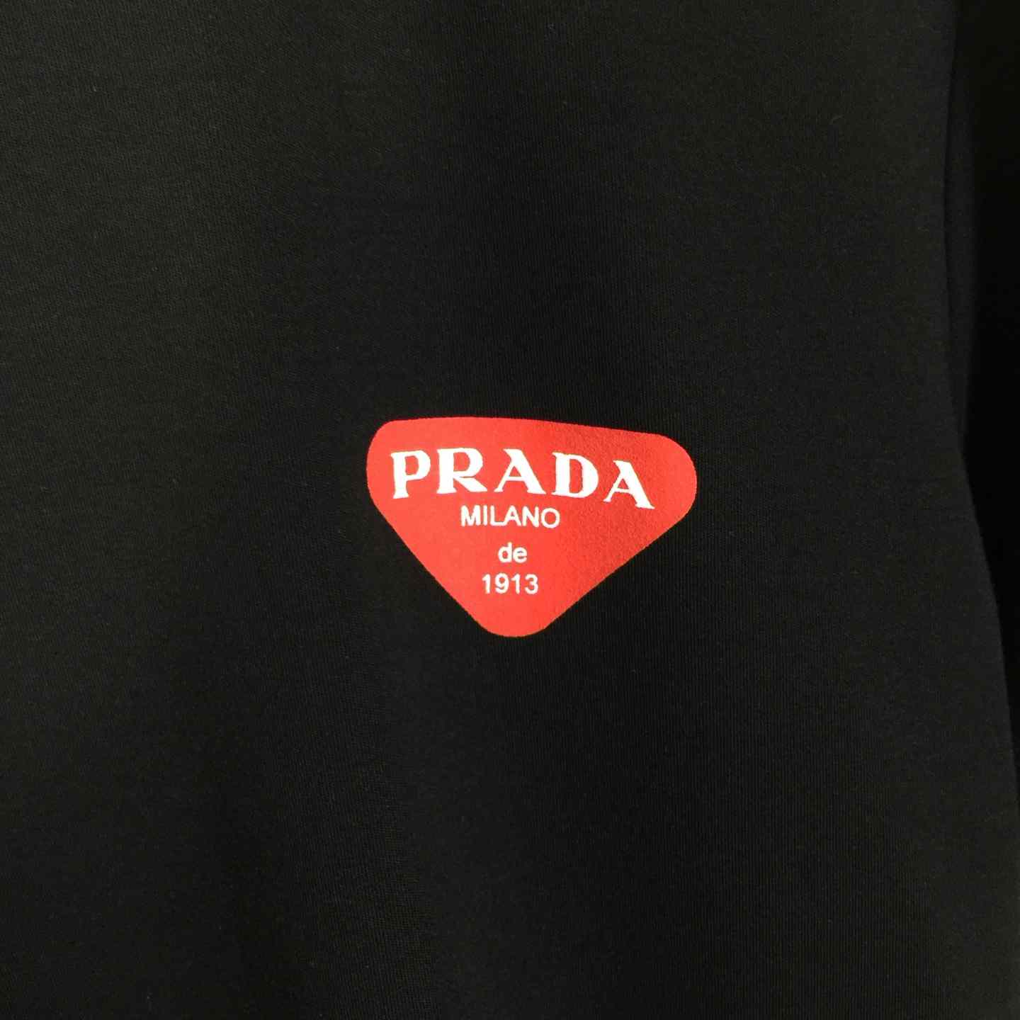 Prada Logo Cotton Tee - DesignerGu