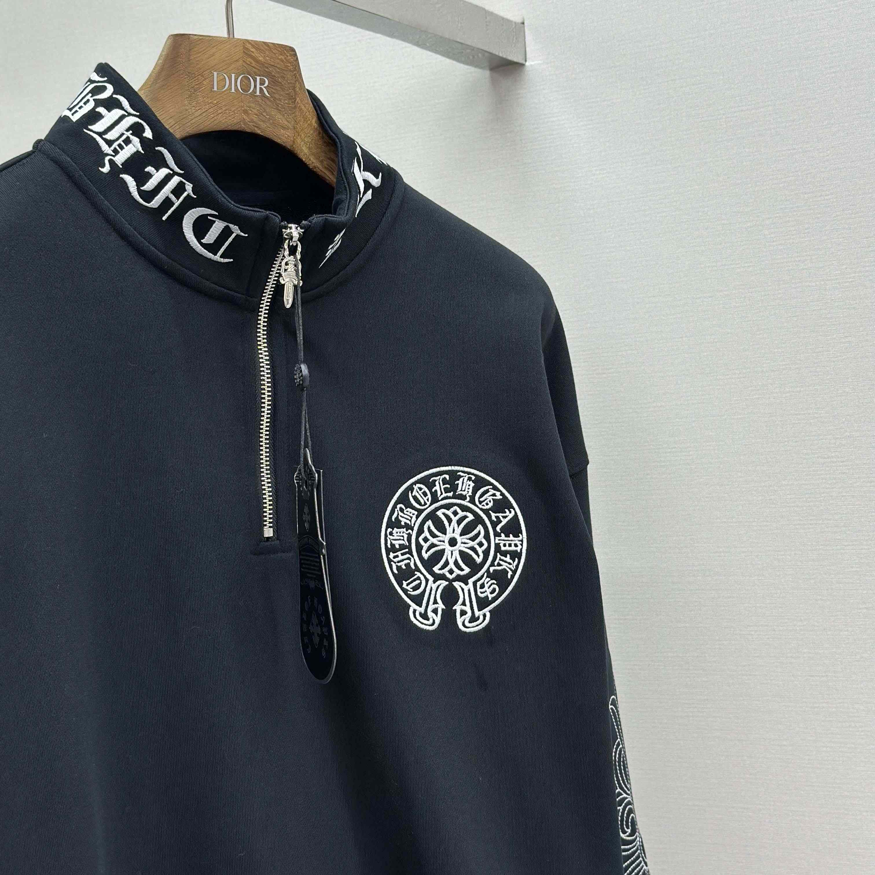 Chrome Hearts Half-zip Sweatshirt - DesignerGu