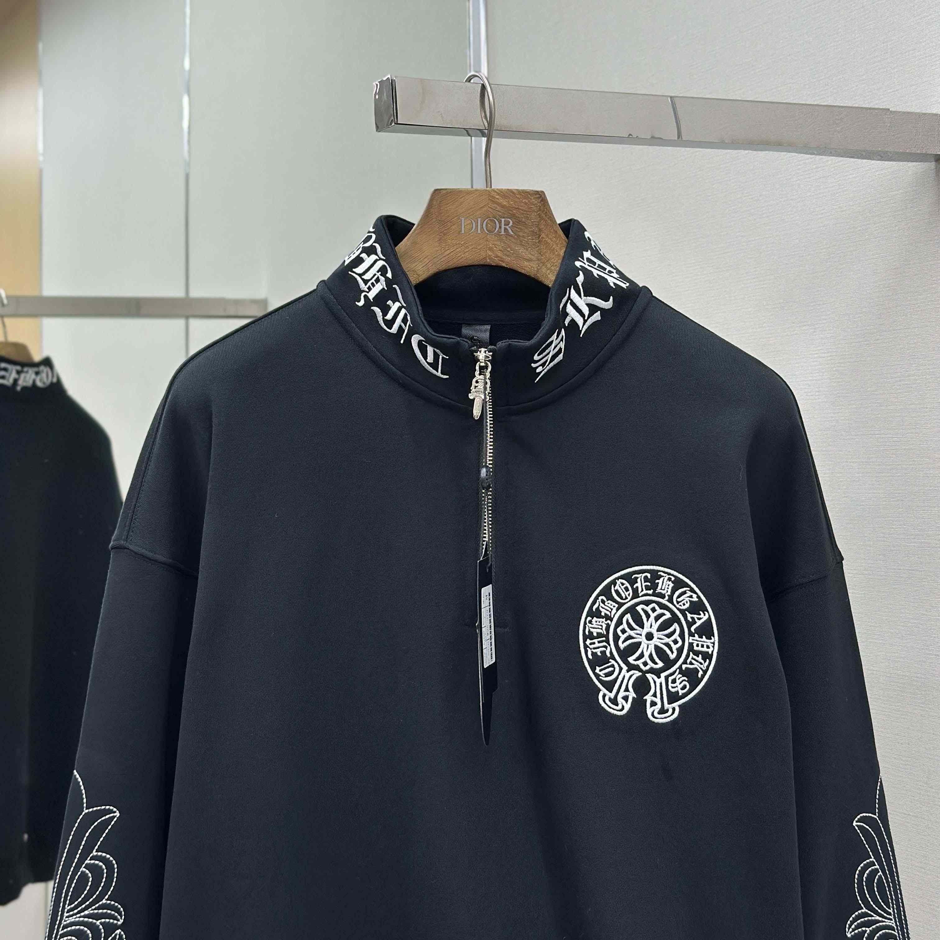 Chrome Hearts Half-zip Sweatshirt - DesignerGu