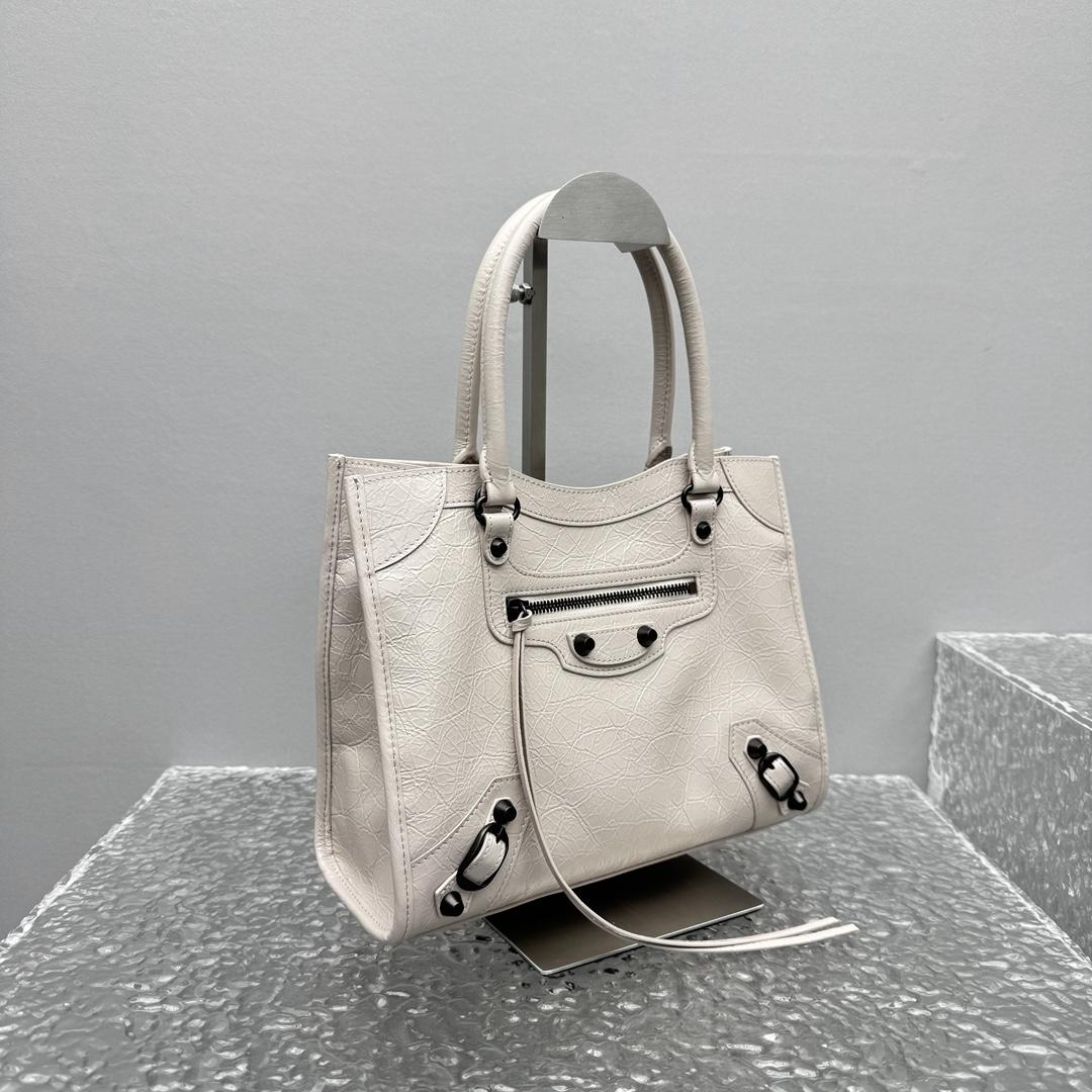 Balenciaga Le City Tote Bag Mini In Almond  - DesignerGu
