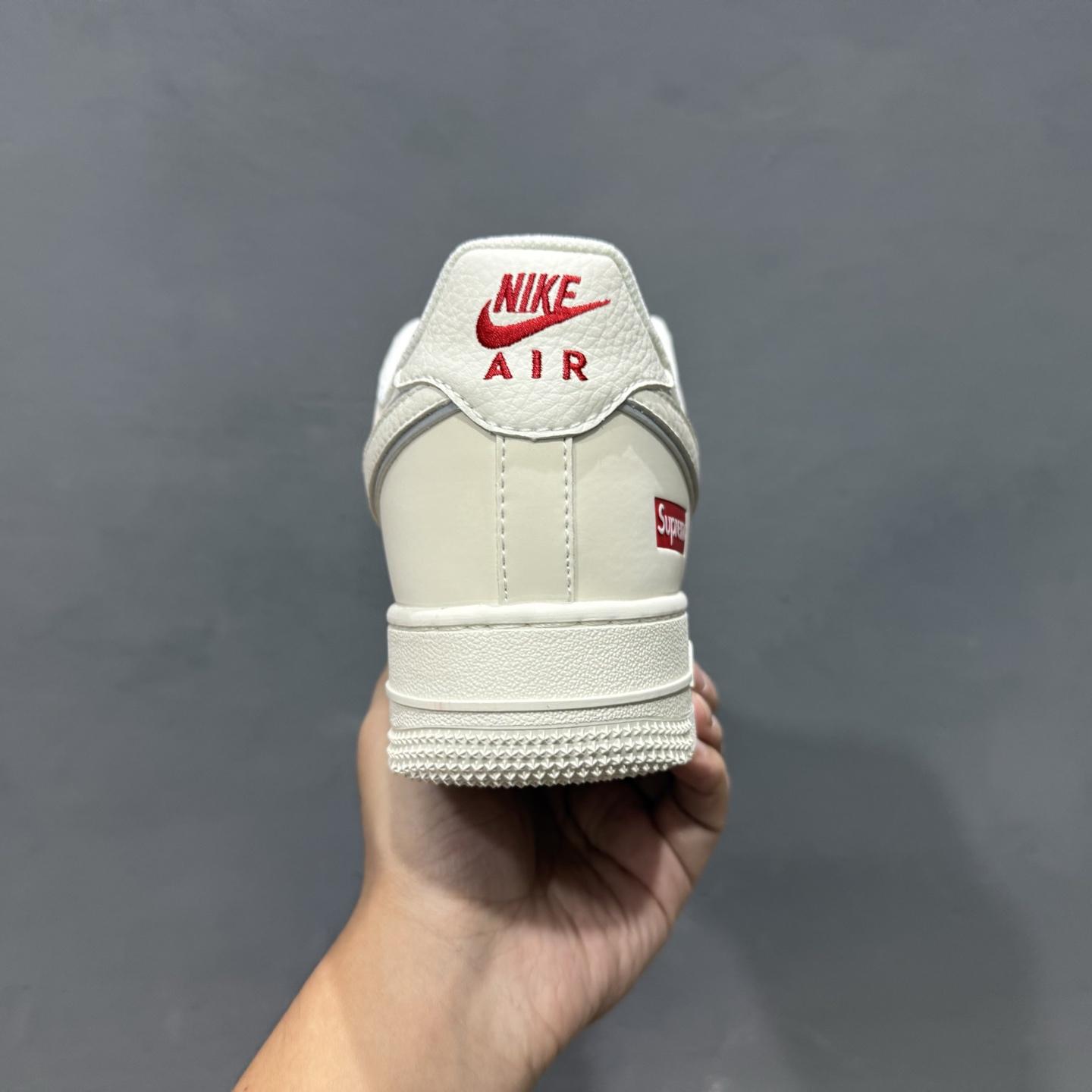 Supreme x Nike Air Force 1 ’07 Low “Sail / Red” – CS5288-052 - DesignerGu
