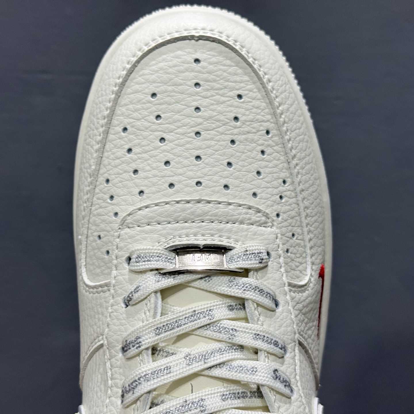 Supreme x Nike Air Force 1 ’07 Low “Sail / Red” – CS5288-052 - DesignerGu