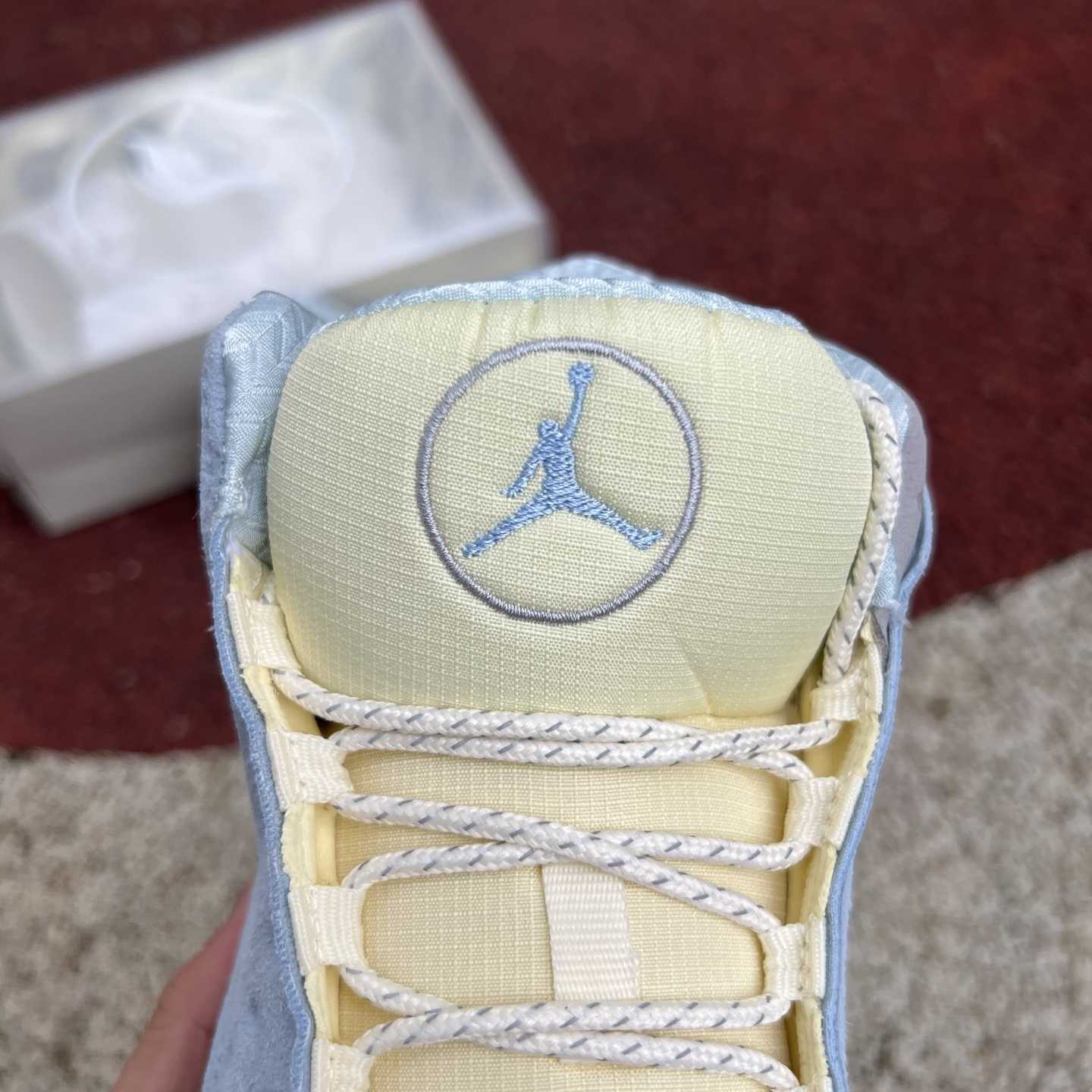 SoleFly x Air Jordan 13 “White/Light Blue” High-Top Lifestyle Sneakers DX5763-100 - DesignerGu