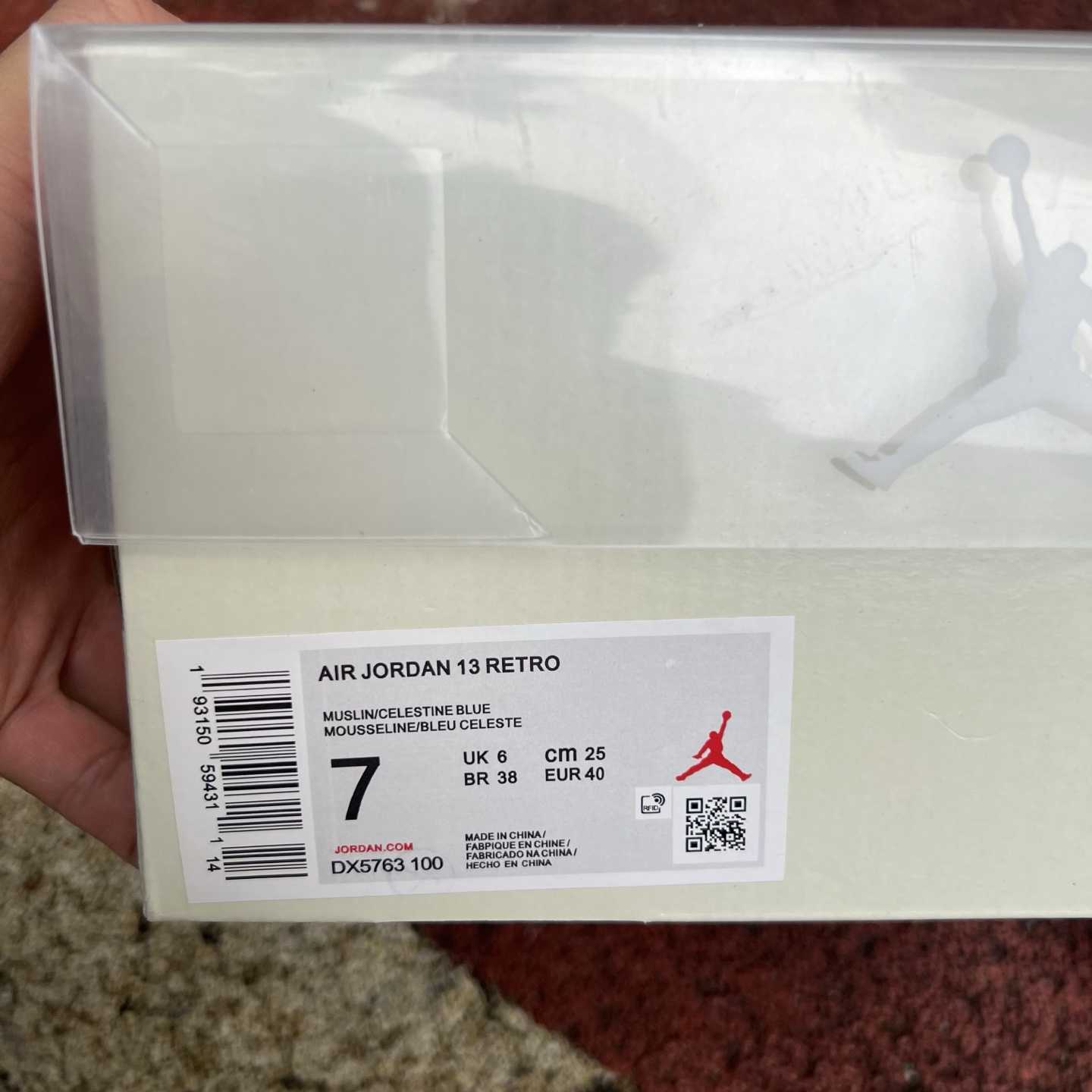 SoleFly x Air Jordan 13 “White/Light Blue” High-Top Lifestyle Sneakers DX5763-100 - DesignerGu