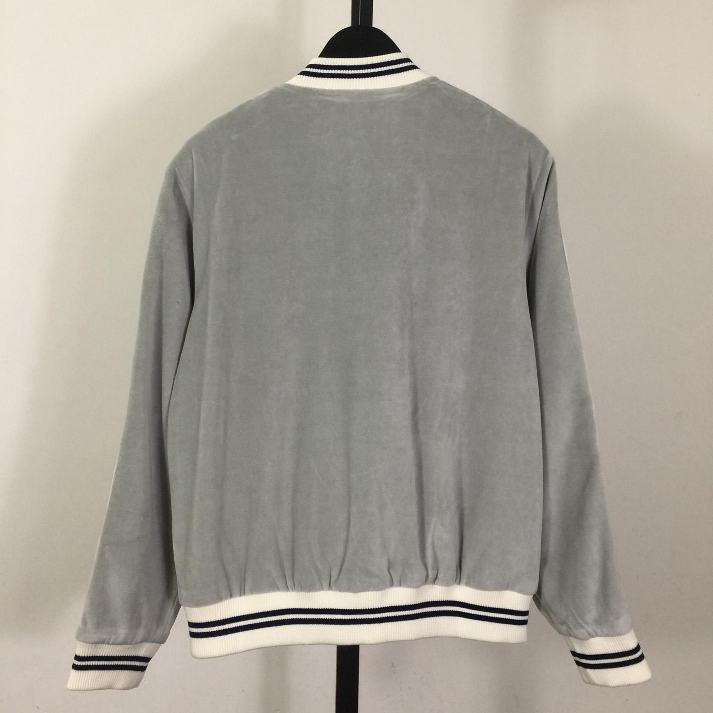 Celine Teddy Tracksuit Jacket In Velvet Jersey - DesignerGu