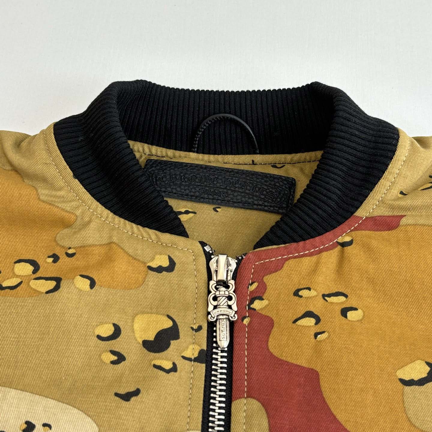 Chrome Hearts Matty Boy Desert Camouflage Sex Records Bomber Jacket - DesignerGu