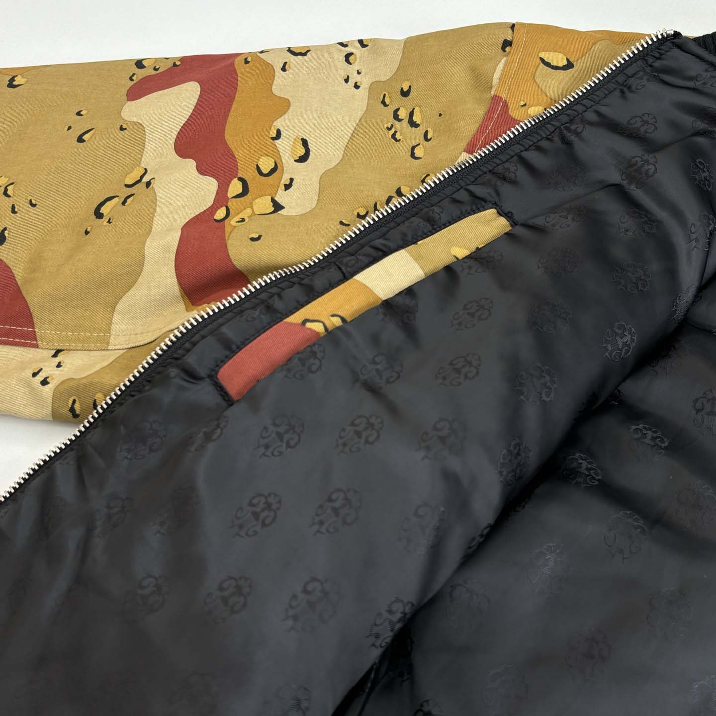 Chrome Hearts Matty Boy Desert Camouflage Sex Records Bomber Jacket - DesignerGu