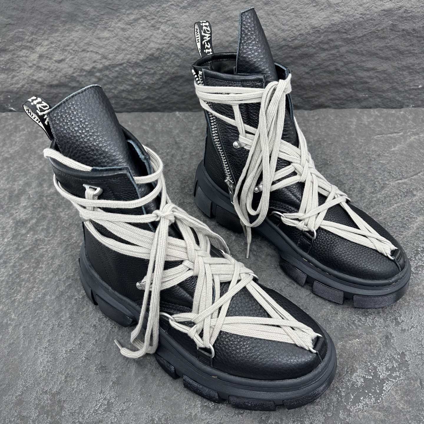 Dr. Martens x Rick Owens 1460 DMXL Mega Lace Boot - DesignerGu