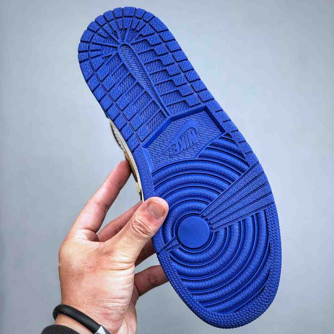 Union LA x Fragment Design x Air Jordan 1 High OG “Black White Blue” IO7847-002 - DesignerGu