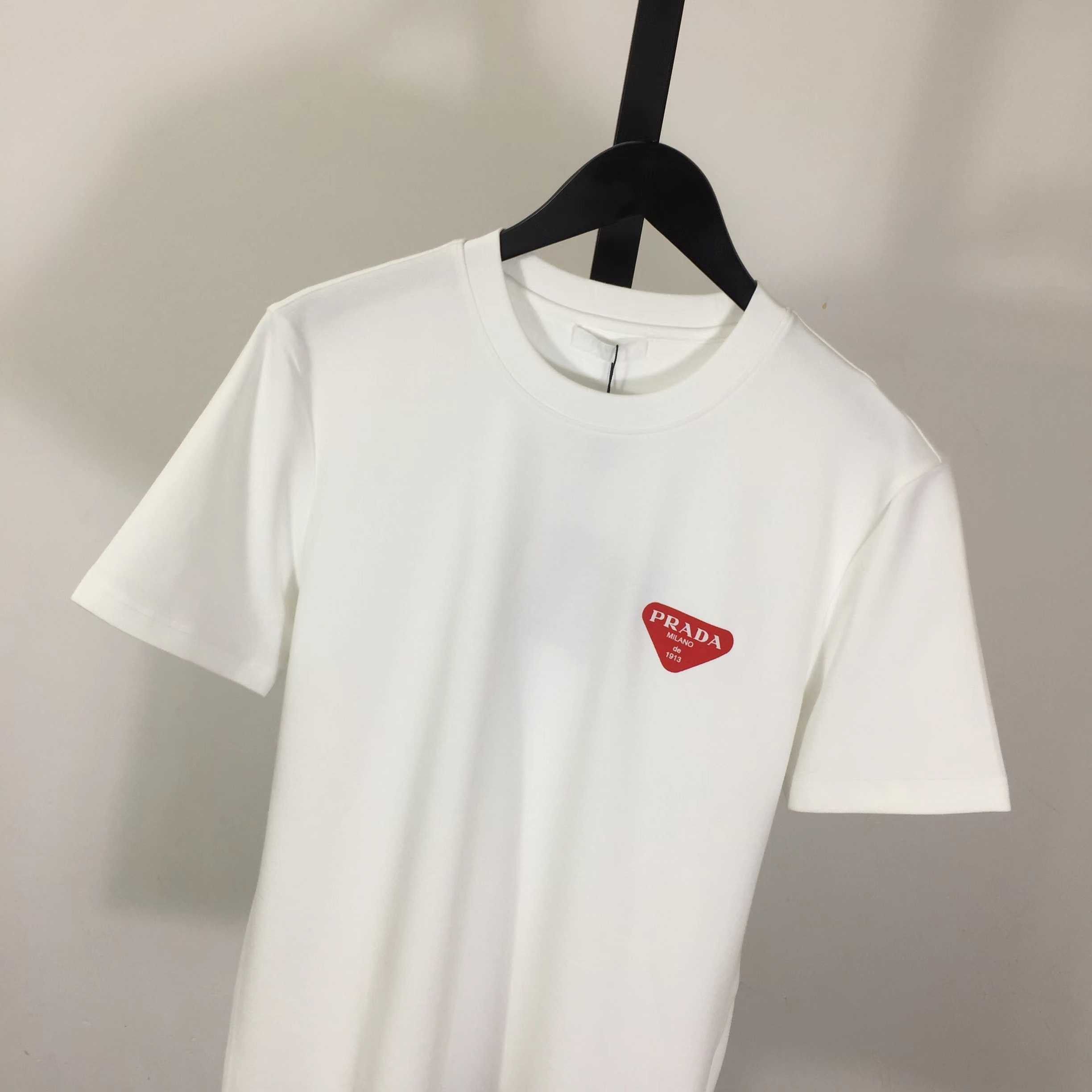 Prada Logo Cotton Tee - DesignerGu