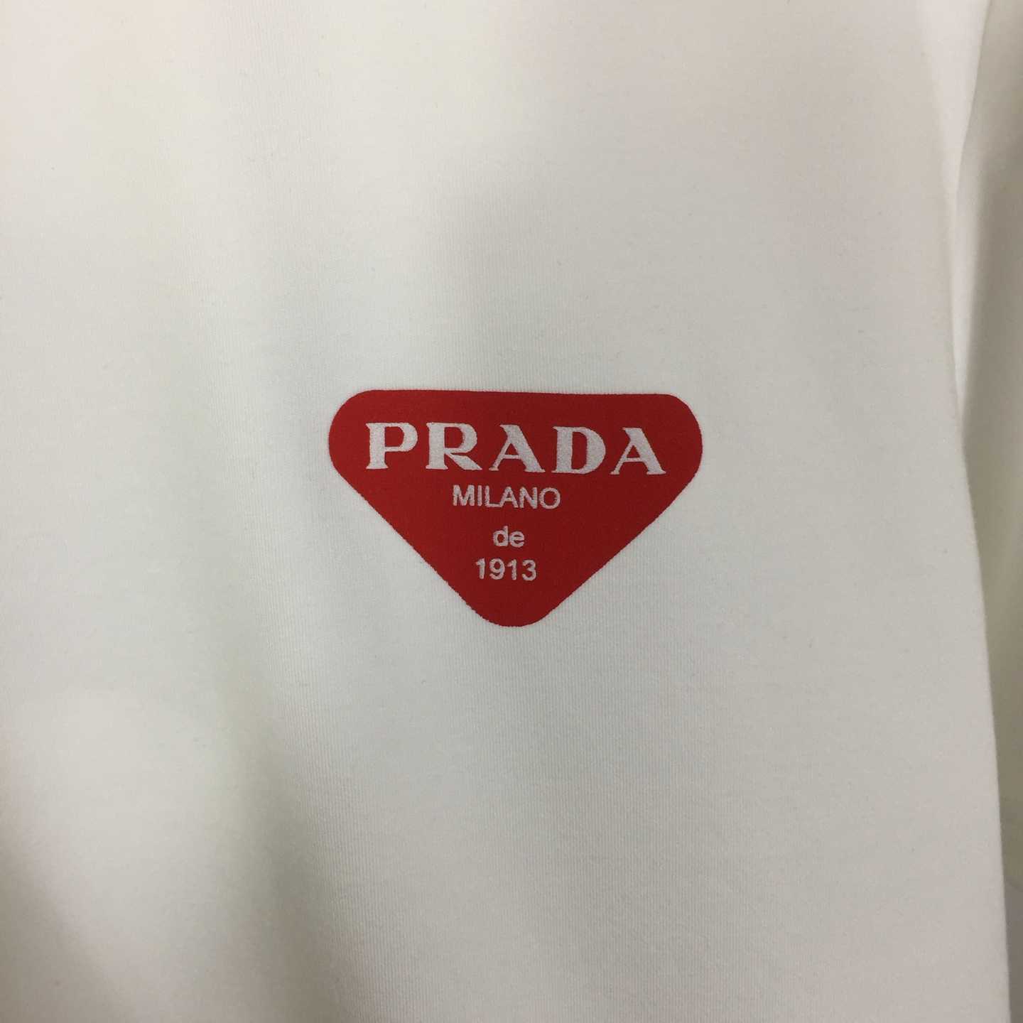 Prada Logo Cotton Tee - DesignerGu
