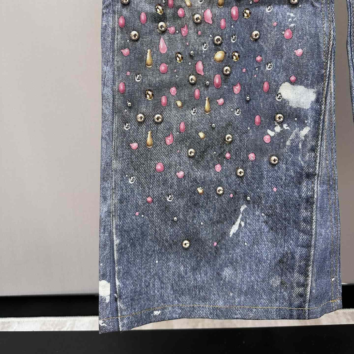 Acne Studios Loose Fit Denim Trousers - DesignerGu