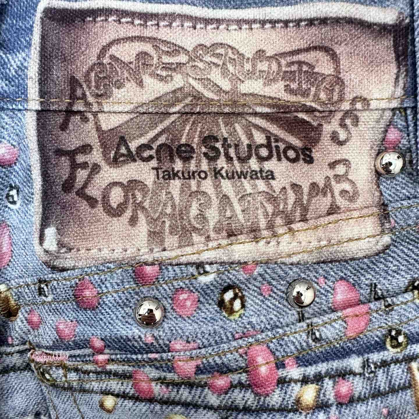 Acne Studios Loose Fit Denim Trousers - DesignerGu