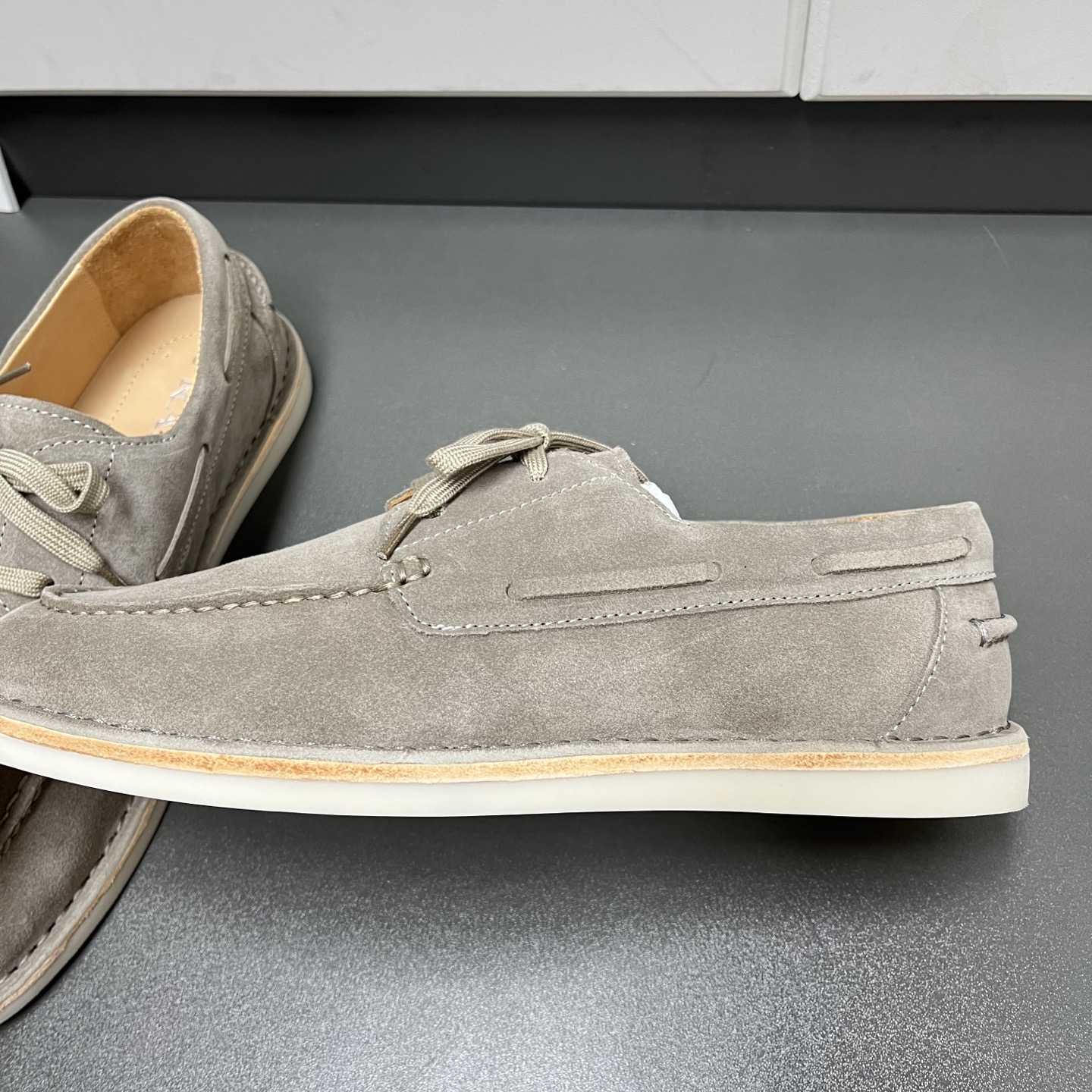 Prada Bleached Suede Loafers - DesignerGu