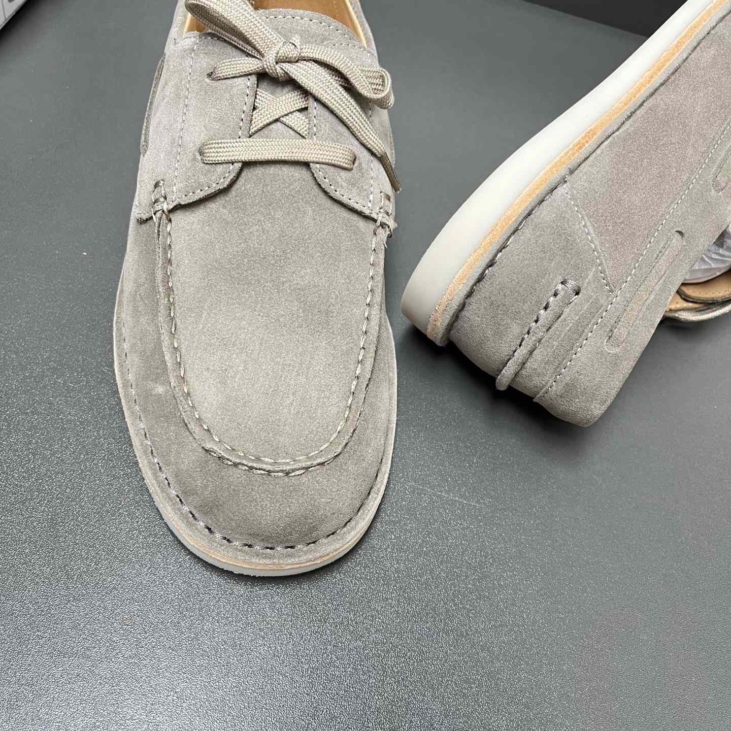 Prada Bleached Suede Loafers - DesignerGu