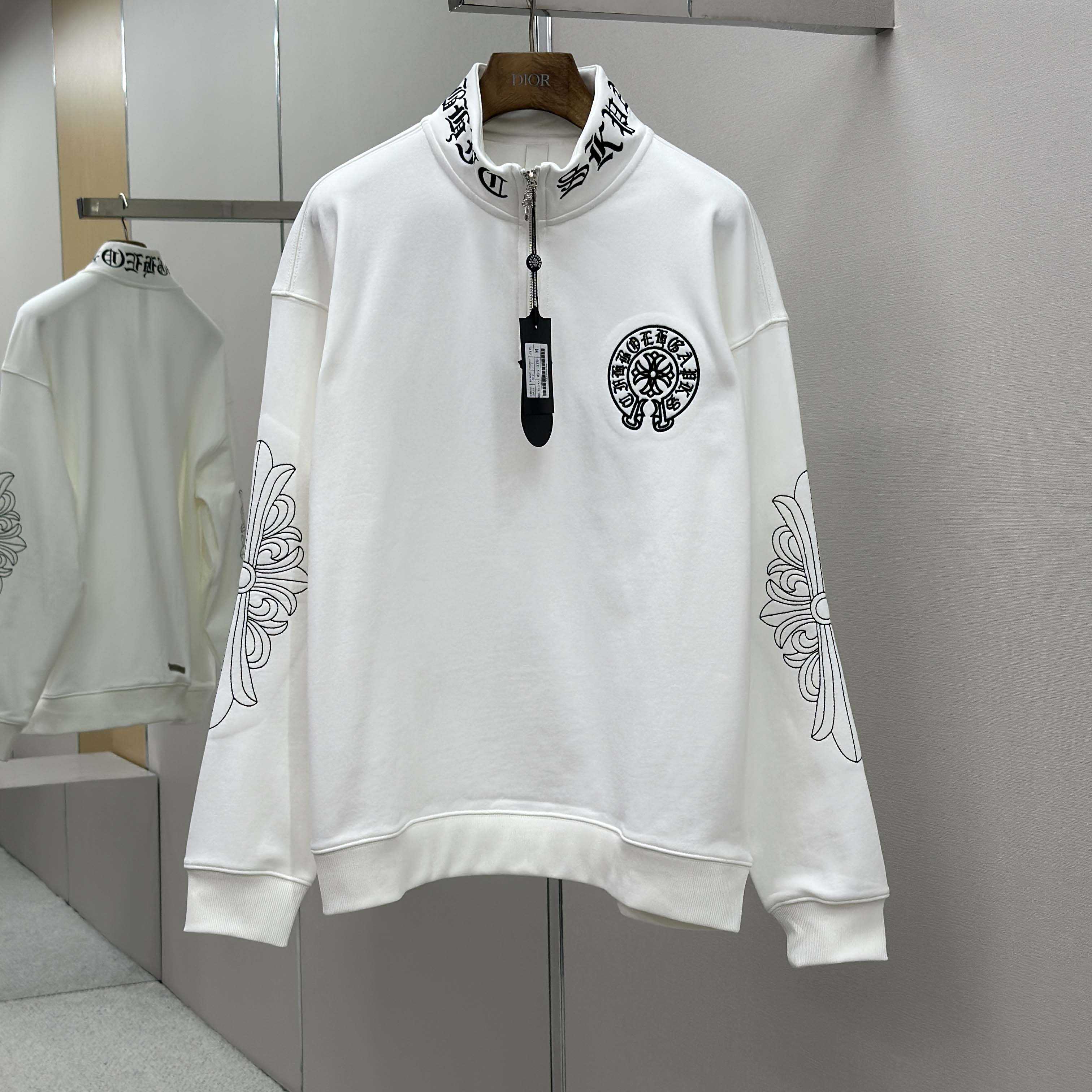 Chrome Hearts Half-zip Sweatshirt - DesignerGu