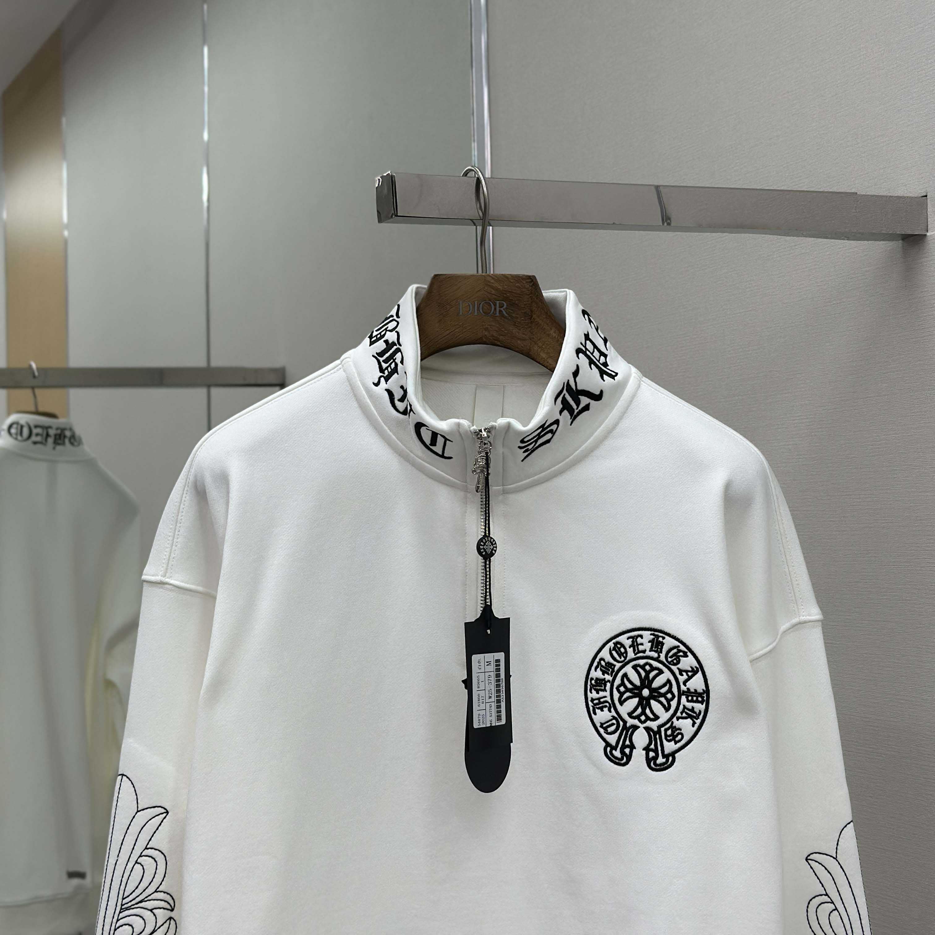 Chrome Hearts Half-zip Sweatshirt - DesignerGu