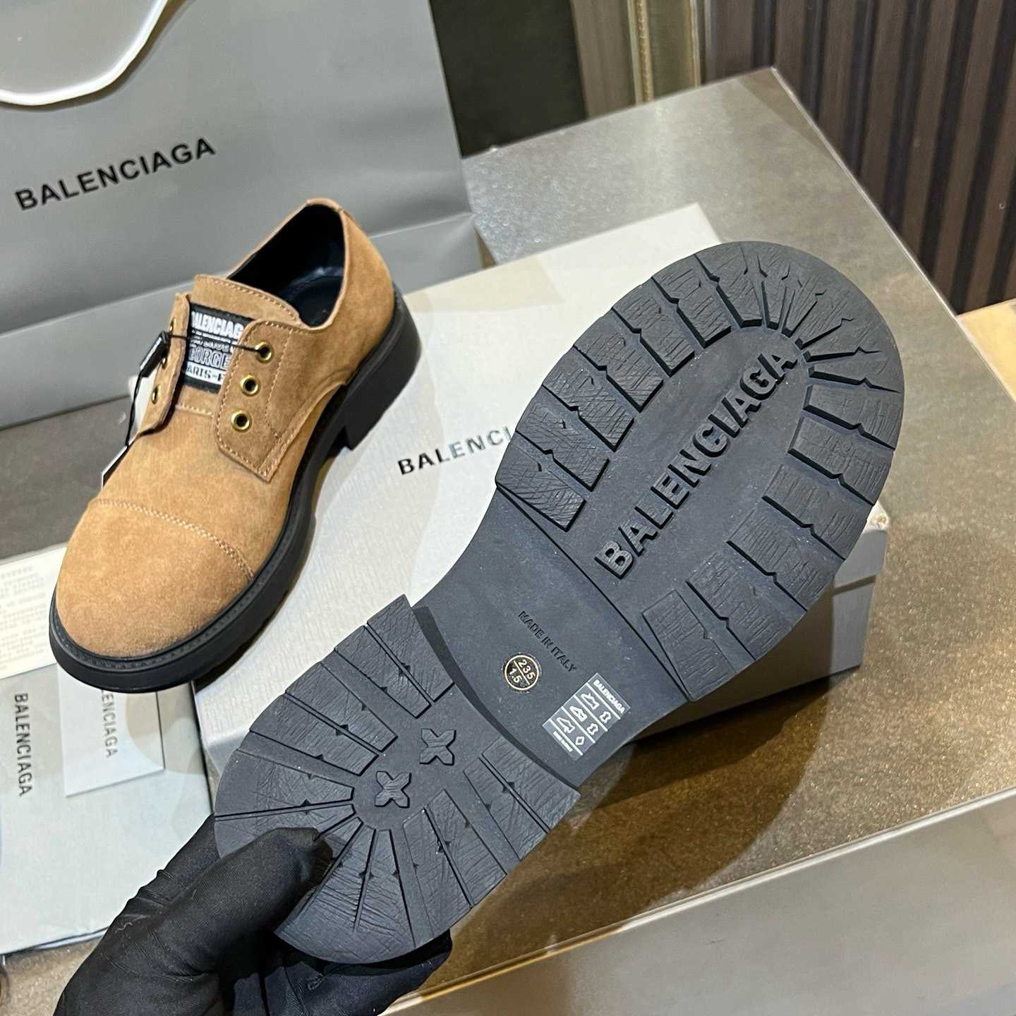 Balenciaga Gray Truck Derby - DesignerGu