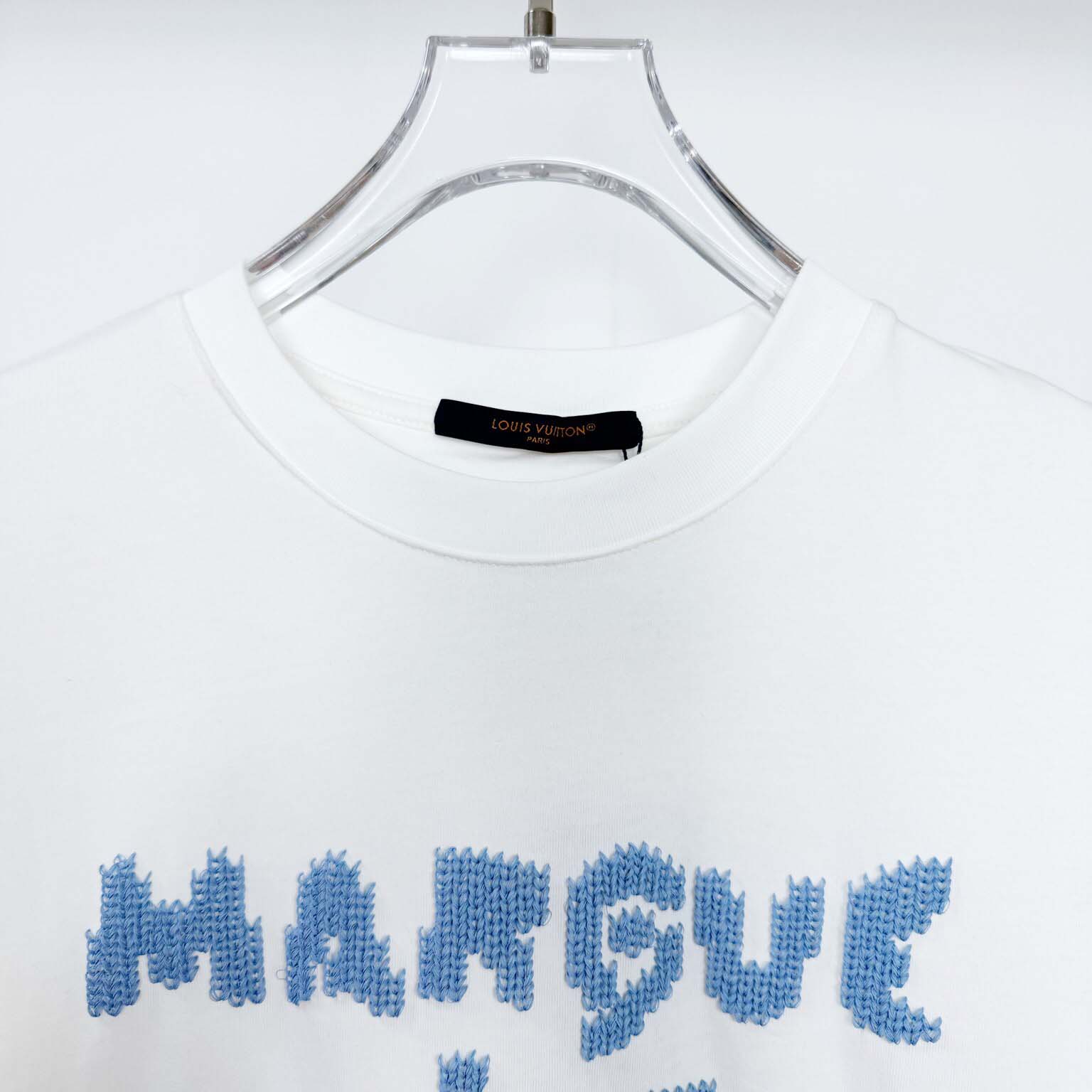 Louis Vuitton Embroidered Signature T-Shirt   1AIKD9 - DesignerGu