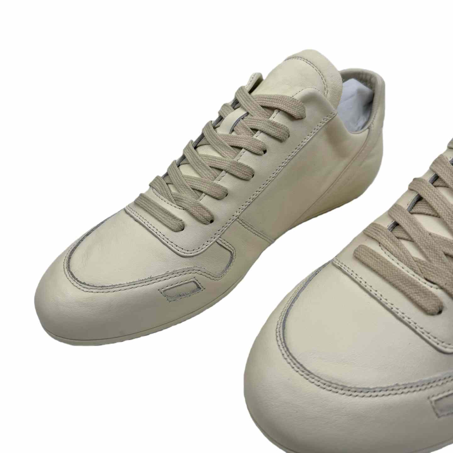 Rick Owens Minimal Sneak Leather Panel Sneakers - DesignerGu