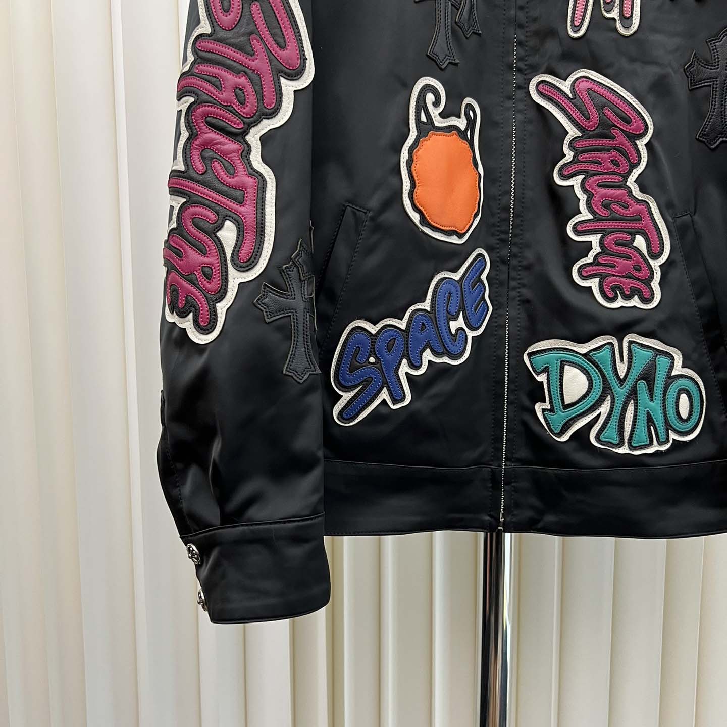 Chrome Hearts Matty Boy Cross patch Zip Up Jacket  - DesignerGu