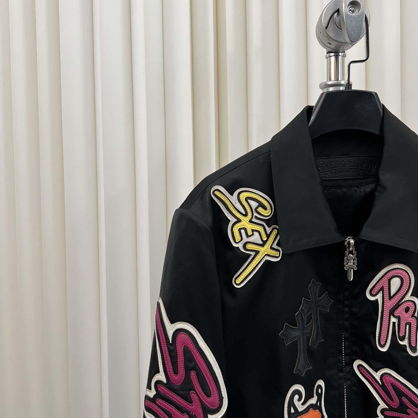 Chrome Hearts Matty Boy Cross patch Zip Up Jacket  - DesignerGu