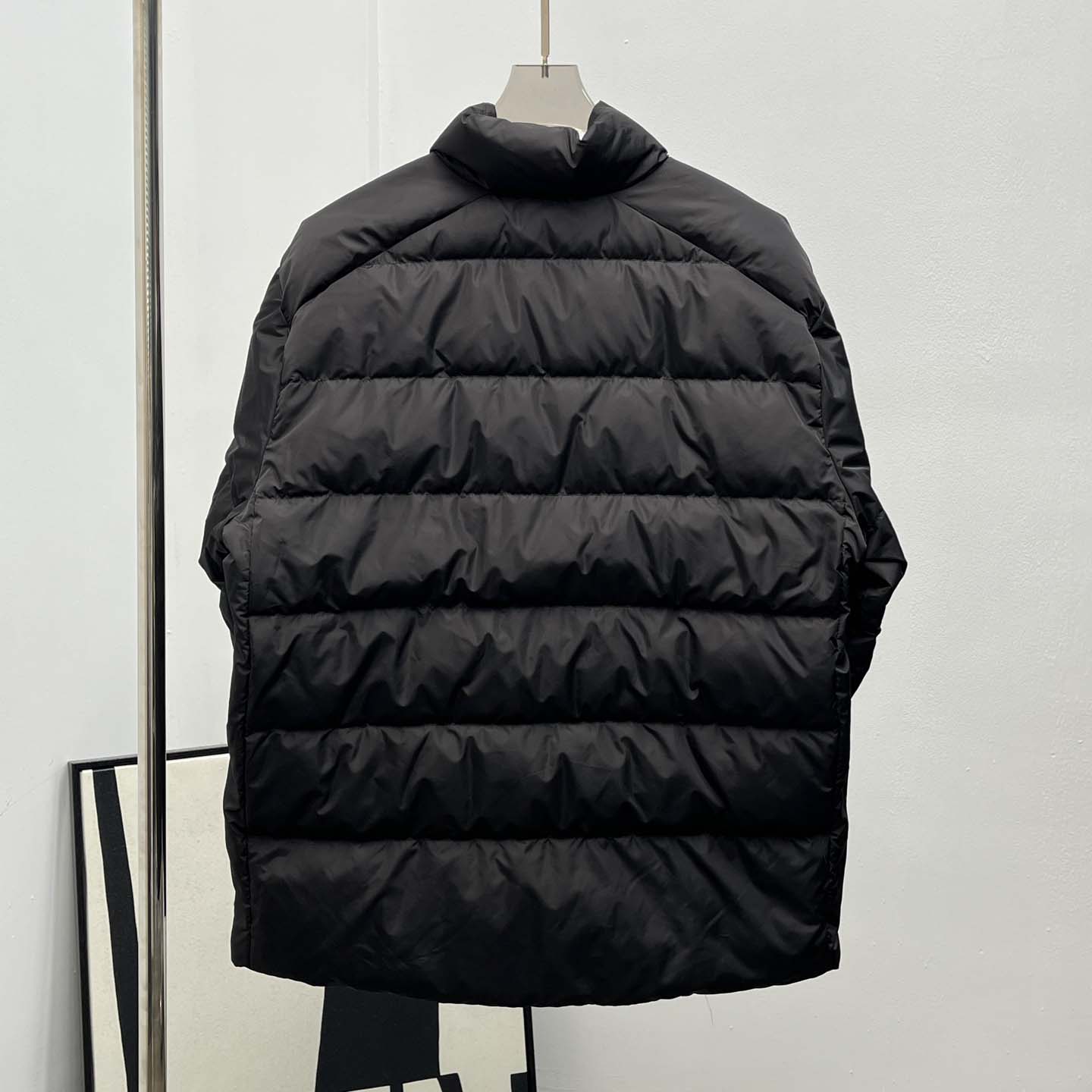 Prada Re-nylon Down Jacket In Black - DesignerGu