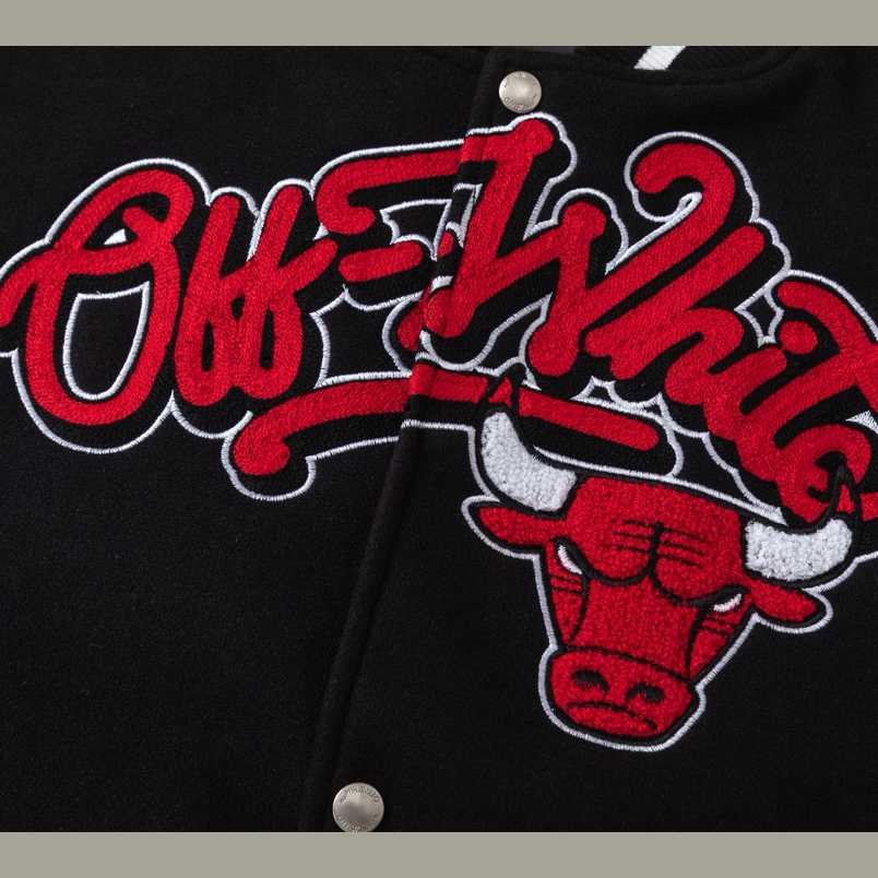 Off-White™ c/o Chicago Bulls Black Varsity - DesignerGu