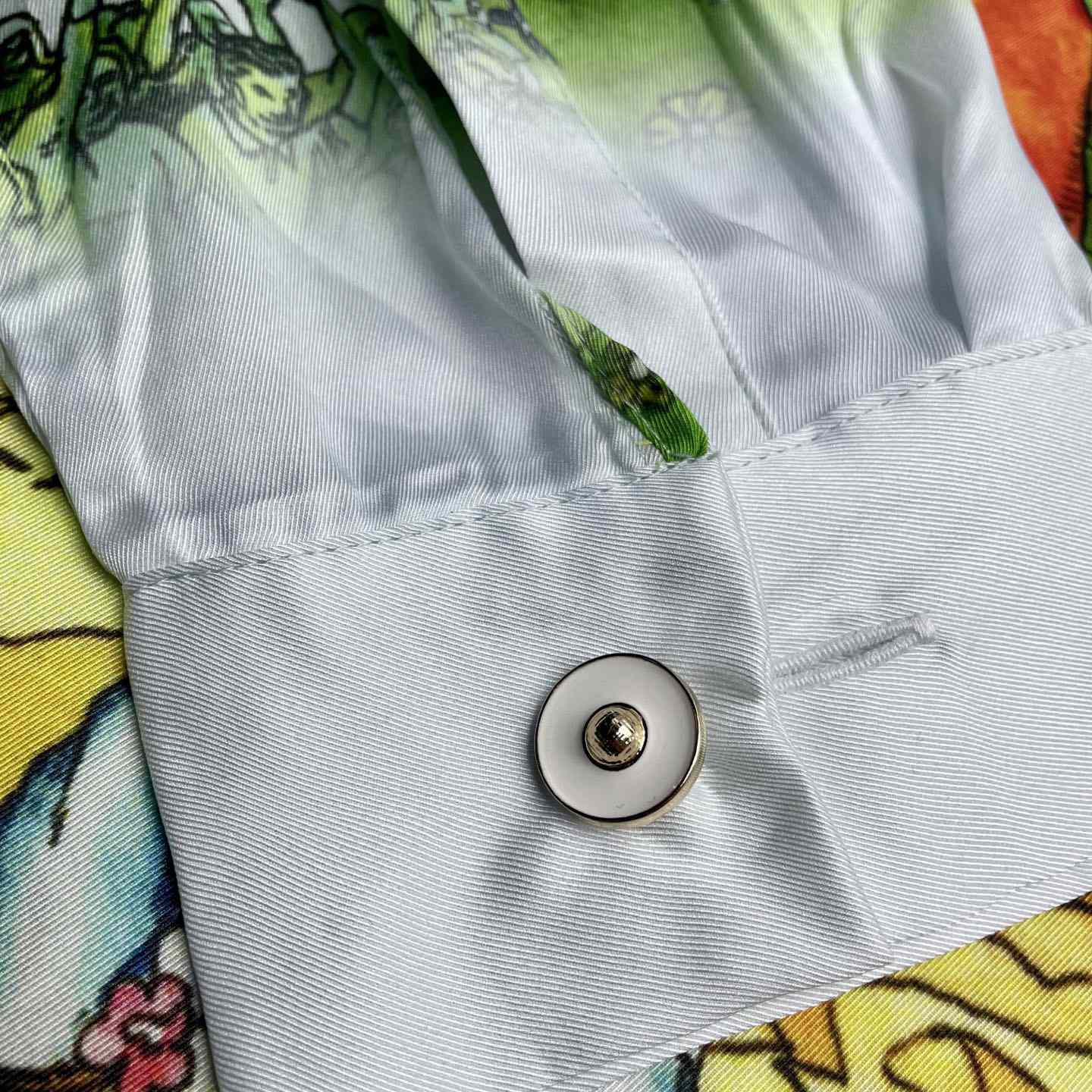 Casablanca La Musique Long Sleeve Silk Shirt   CA3550 - DesignerGu