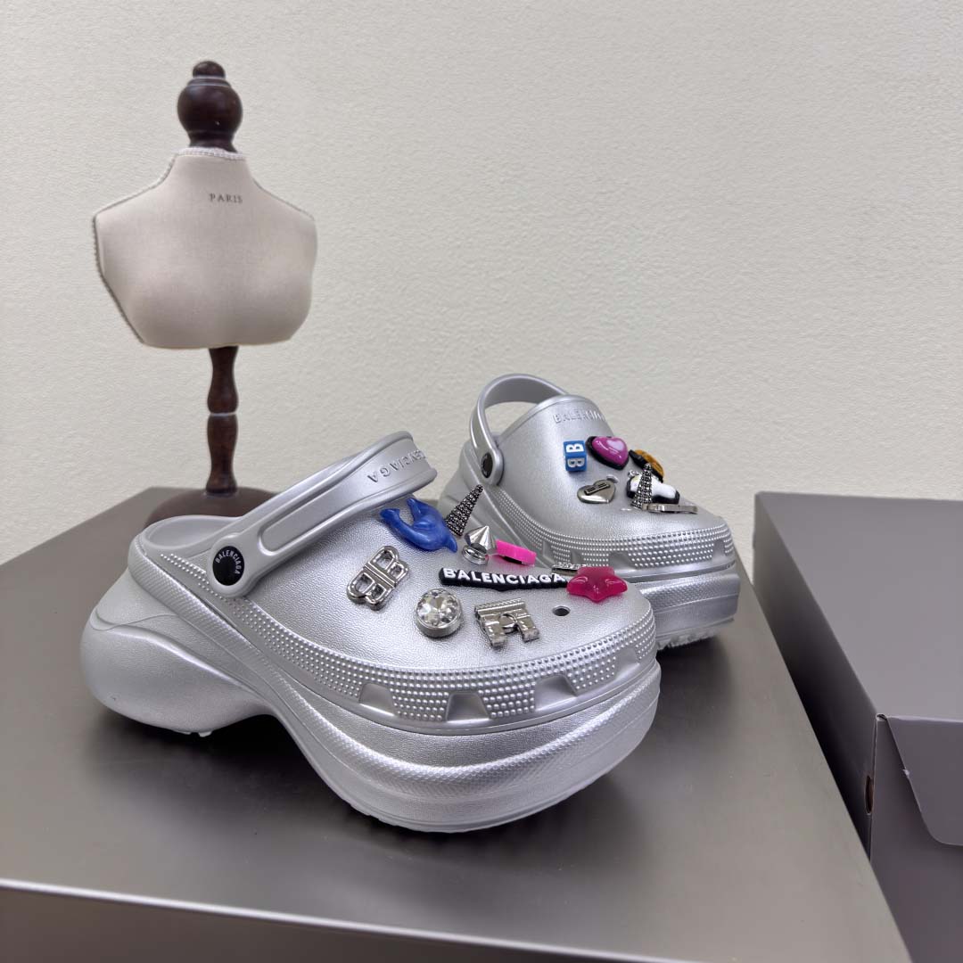 Balenciaga x Crocs Platform Clogs - DesignerGu