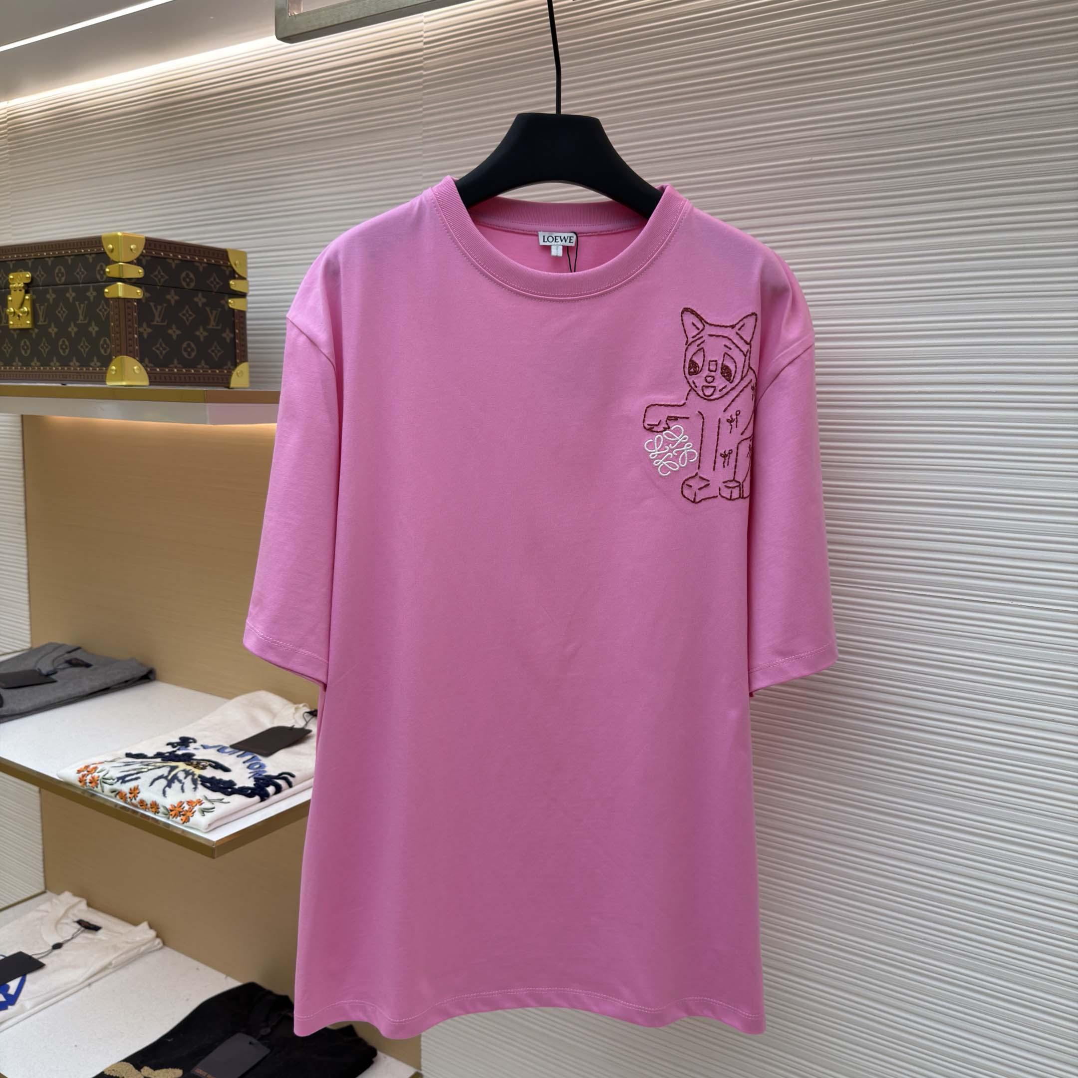 Loewe Loose fit T-shirt In Cotton - DesignerGu