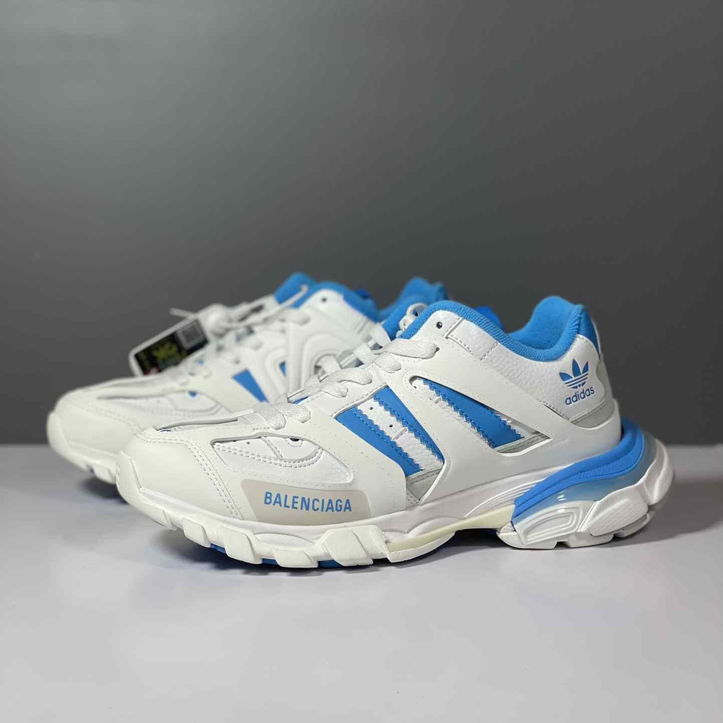 Balenciaga Track Forum x adidas White Blue - DesignerGu