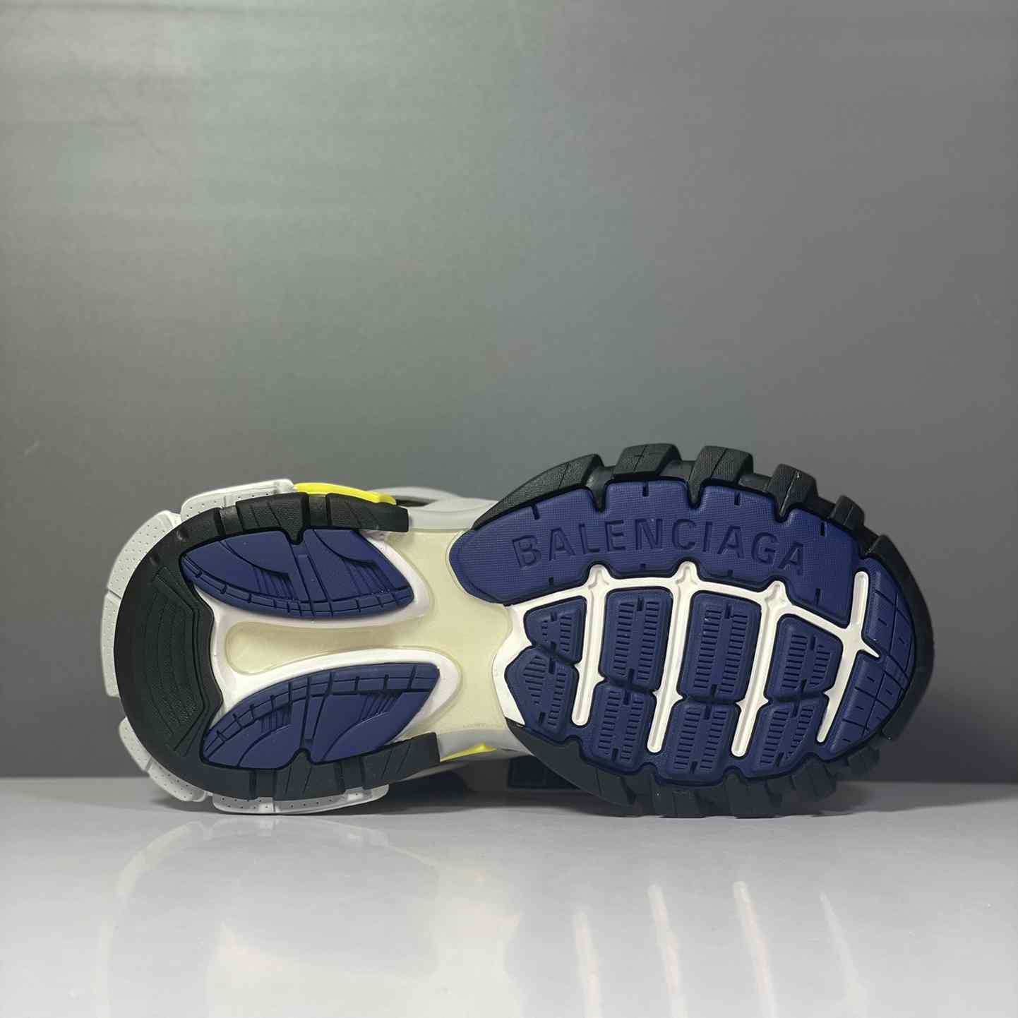 Balenciaga Track Sneaker 'White Dark Blue Yellow' - DesignerGu