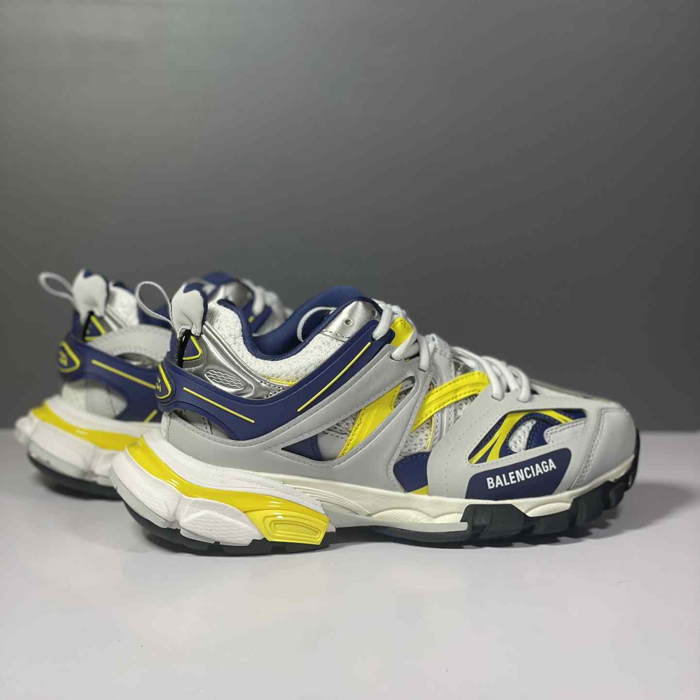 Balenciaga Track Sneaker 'White Dark Blue Yellow' - DesignerGu