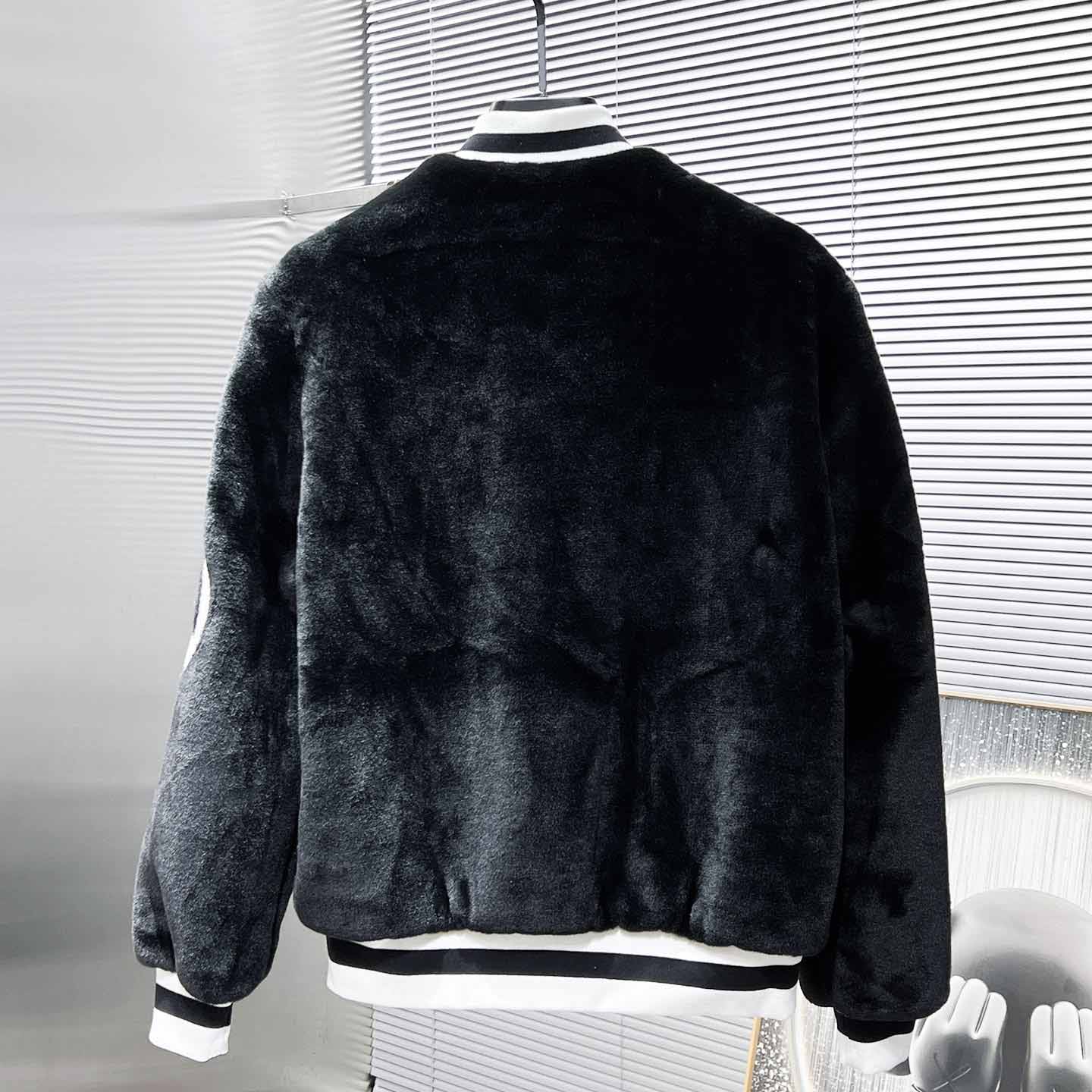 Louis Vuitton Mink Bomber  - DesignerGu