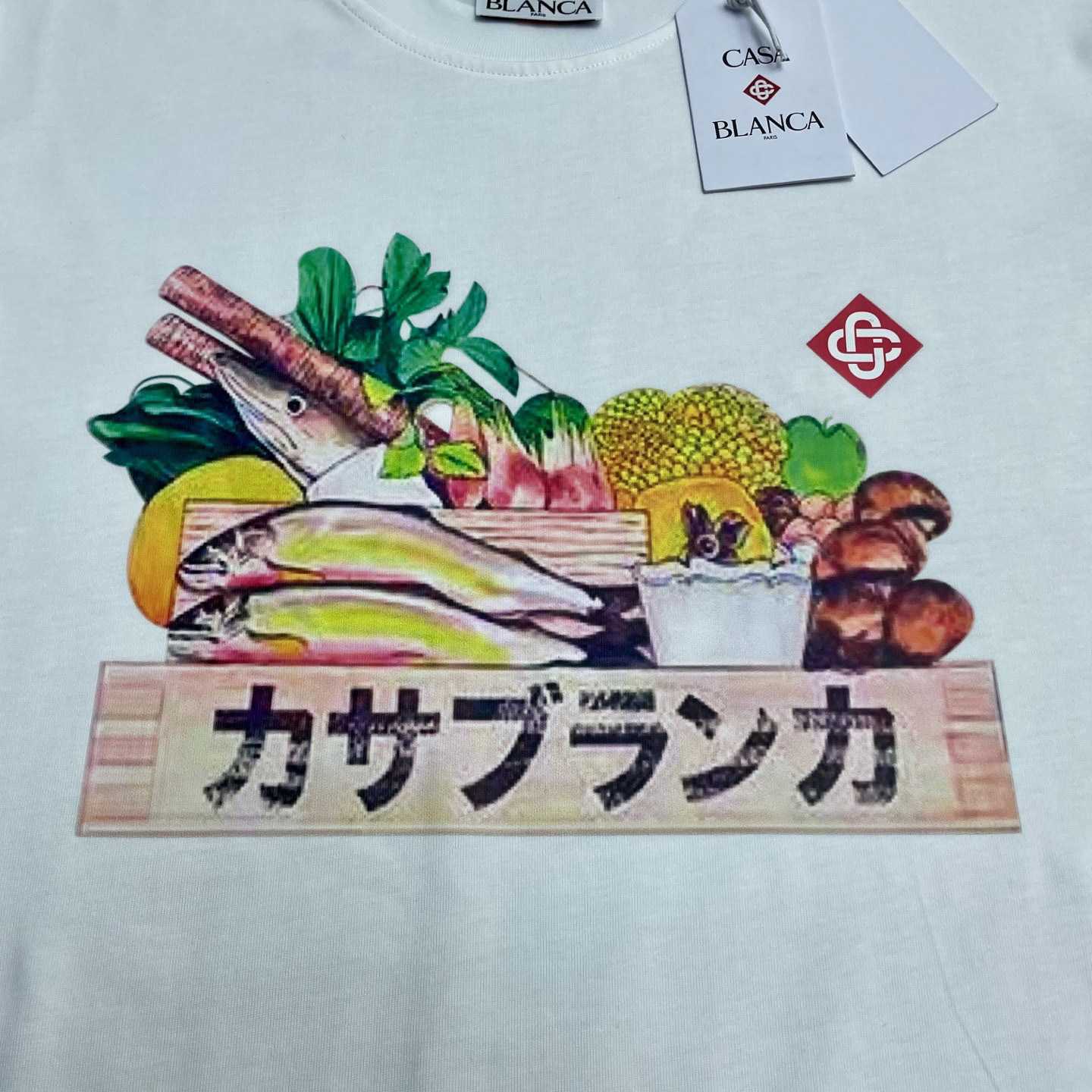 Casablanca Graphic-print Cotton T-shirt    C1100 - DesignerGu