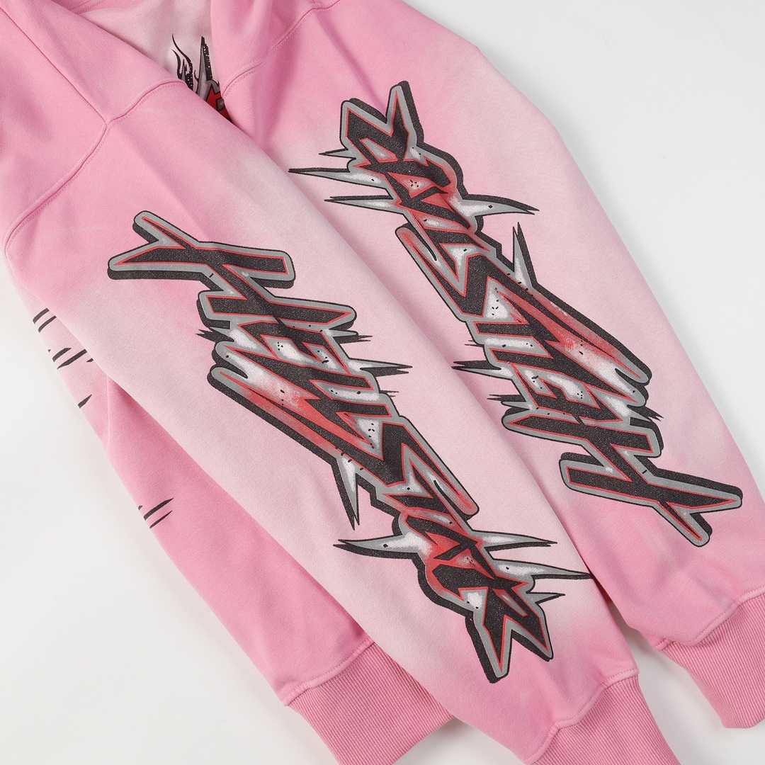Hellstar Brainwashed Without Brain Hoodie 'Pink' - DesignerGu