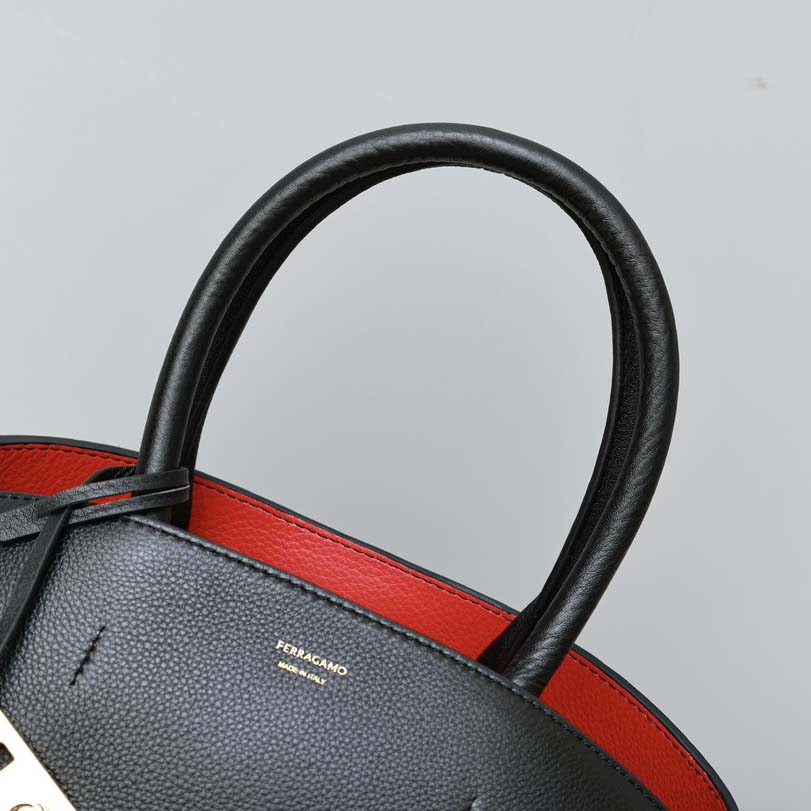 Ferragamo Hug Bicolor Handbag - DesignerGu